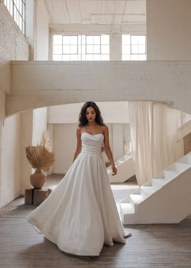 Hervé Paris Promise Posie robe de mariée longue