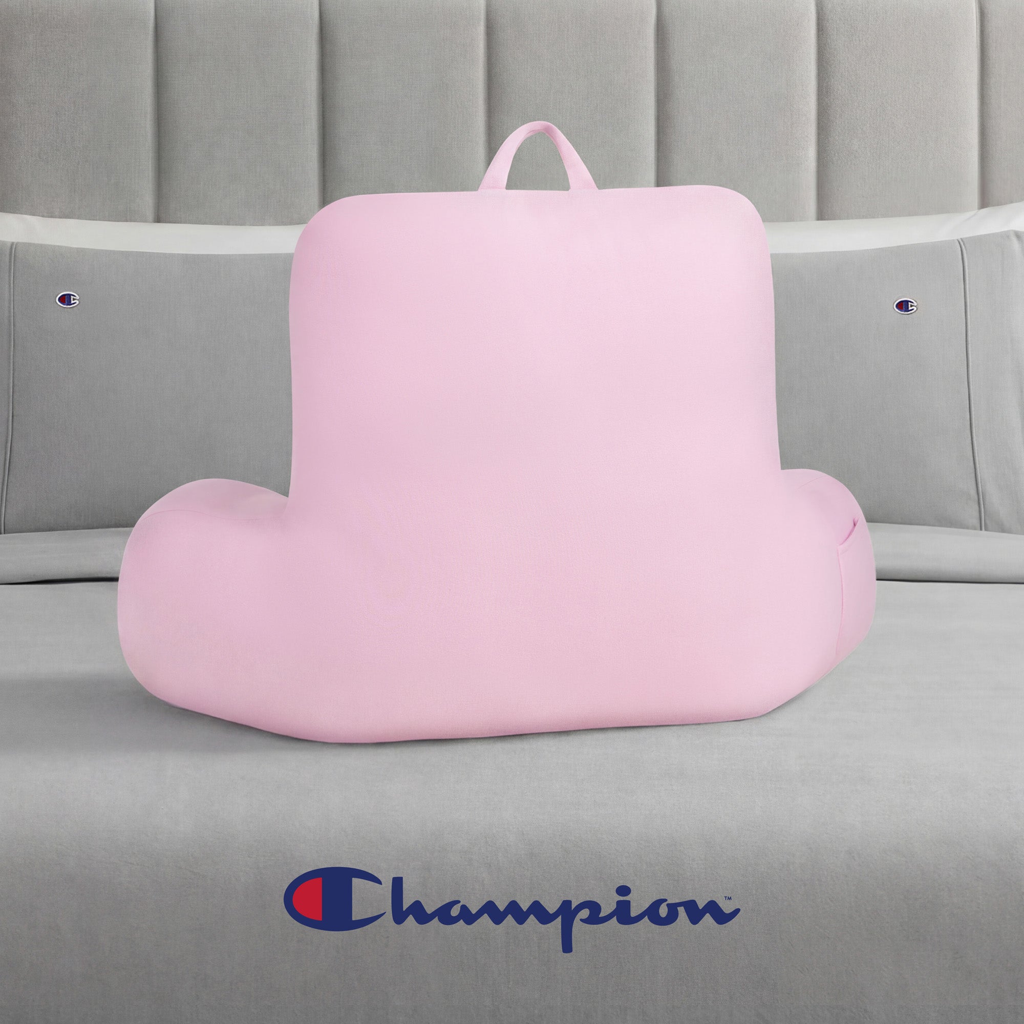 Champion Jersey coussin de lecture rose 34 pouces