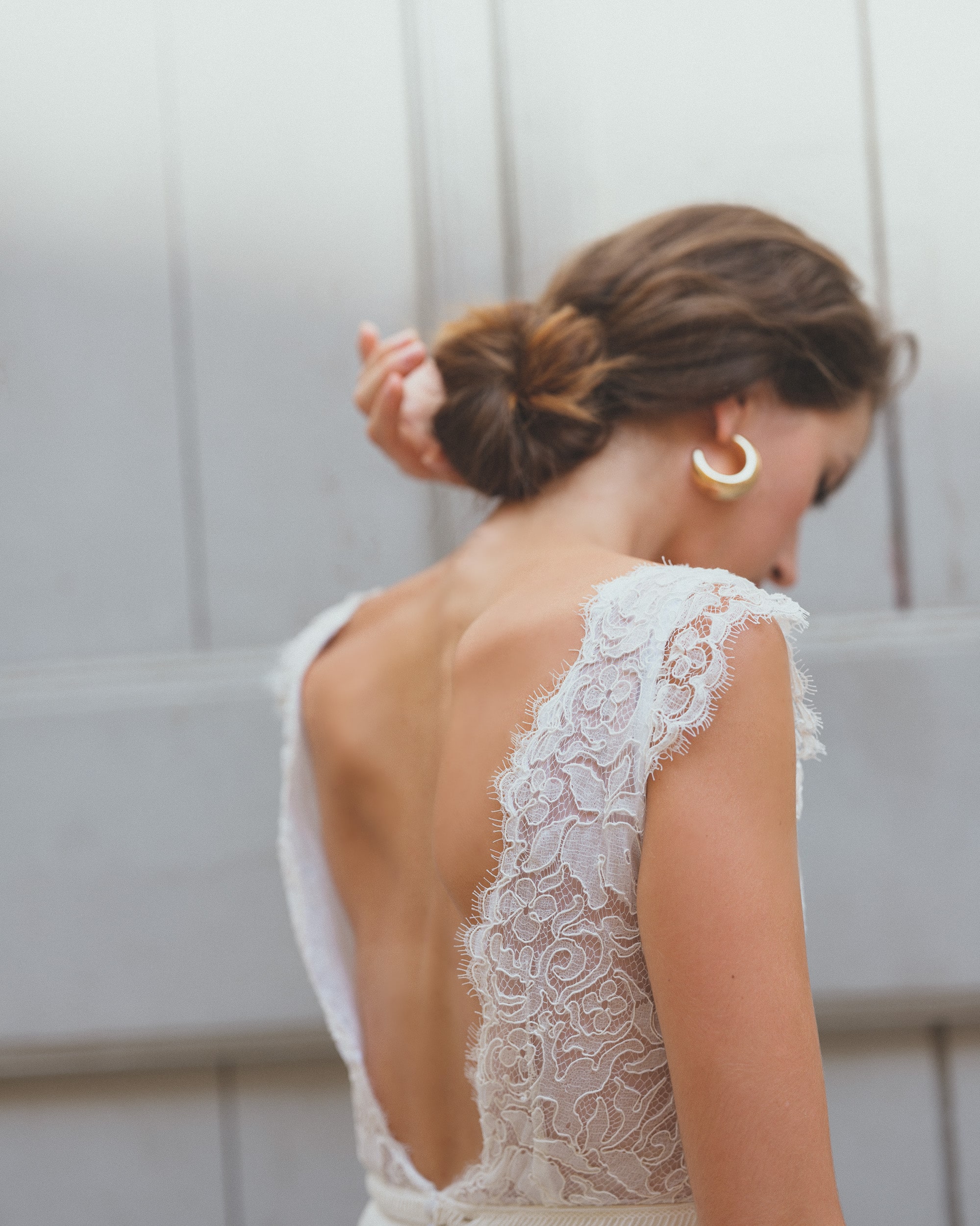 Maison Floret Sur-mesure Marcello robe dentelle Calais
