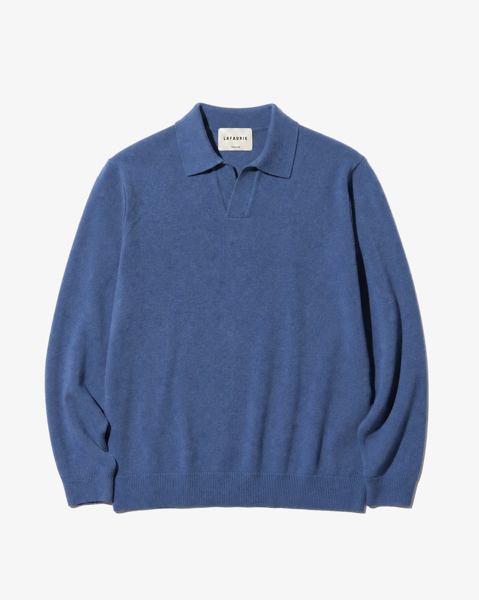 Lafaurie Gabino polo bleu azur laine cardée
