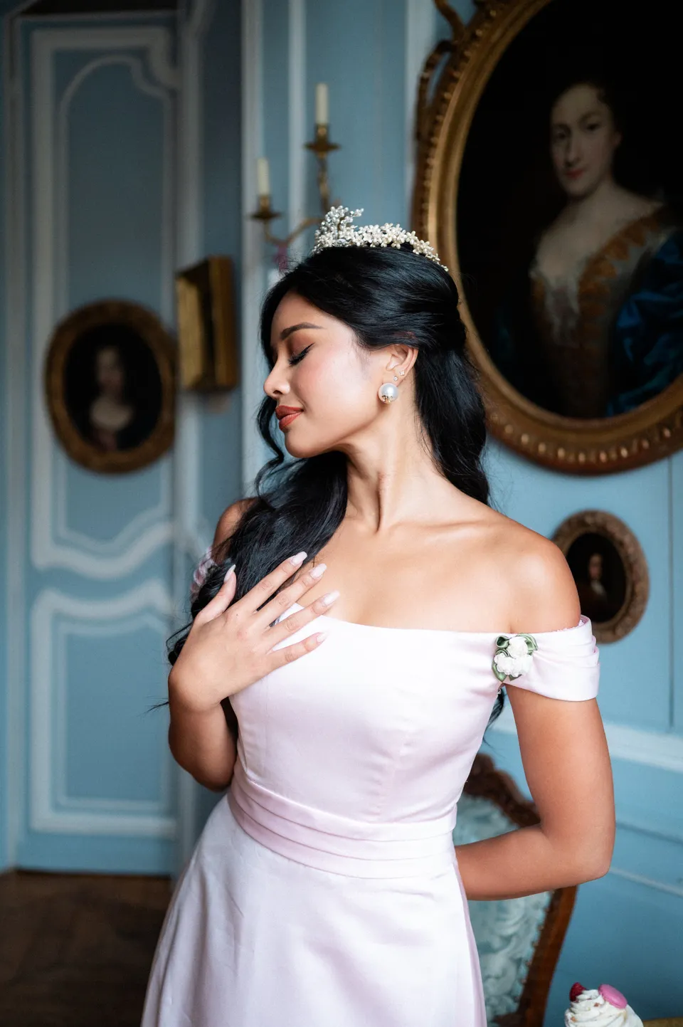 Solène Gisèle Les couronnes Cire et Strass couronne de mariée vintage