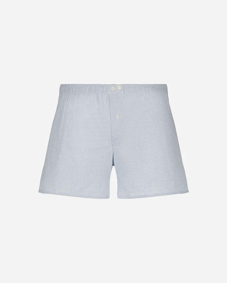 Lafaurie Vinnie Blanc/Ciel caleçon rayé coton homme