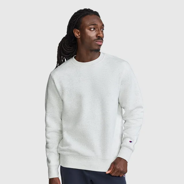 Champion Powerblend Crewneck sweat homme gris molleton