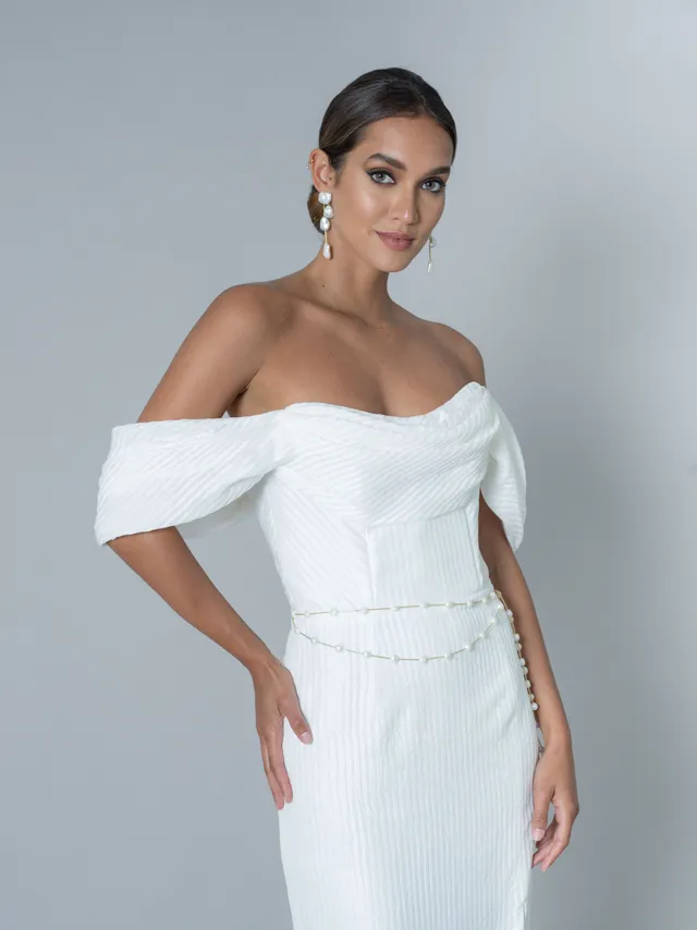 Rime Arodaky Bridal Bruni robe de mariée bustier froissé