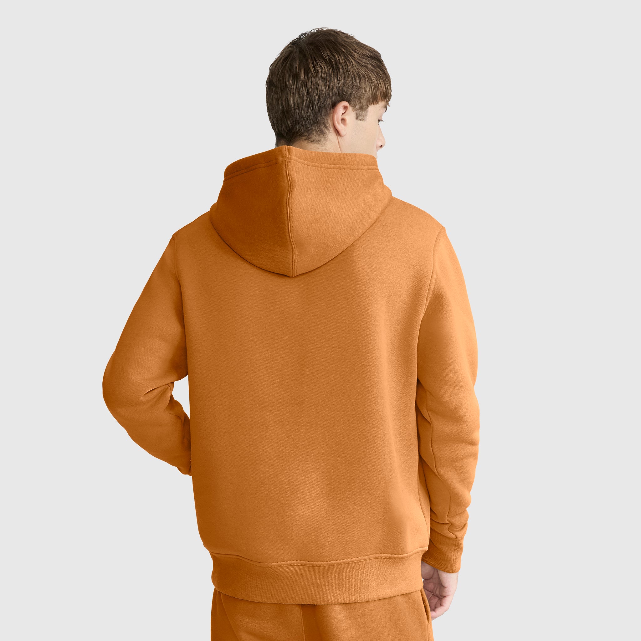 Champion Powerblend C Logo sweat à capuche orange coupe classique