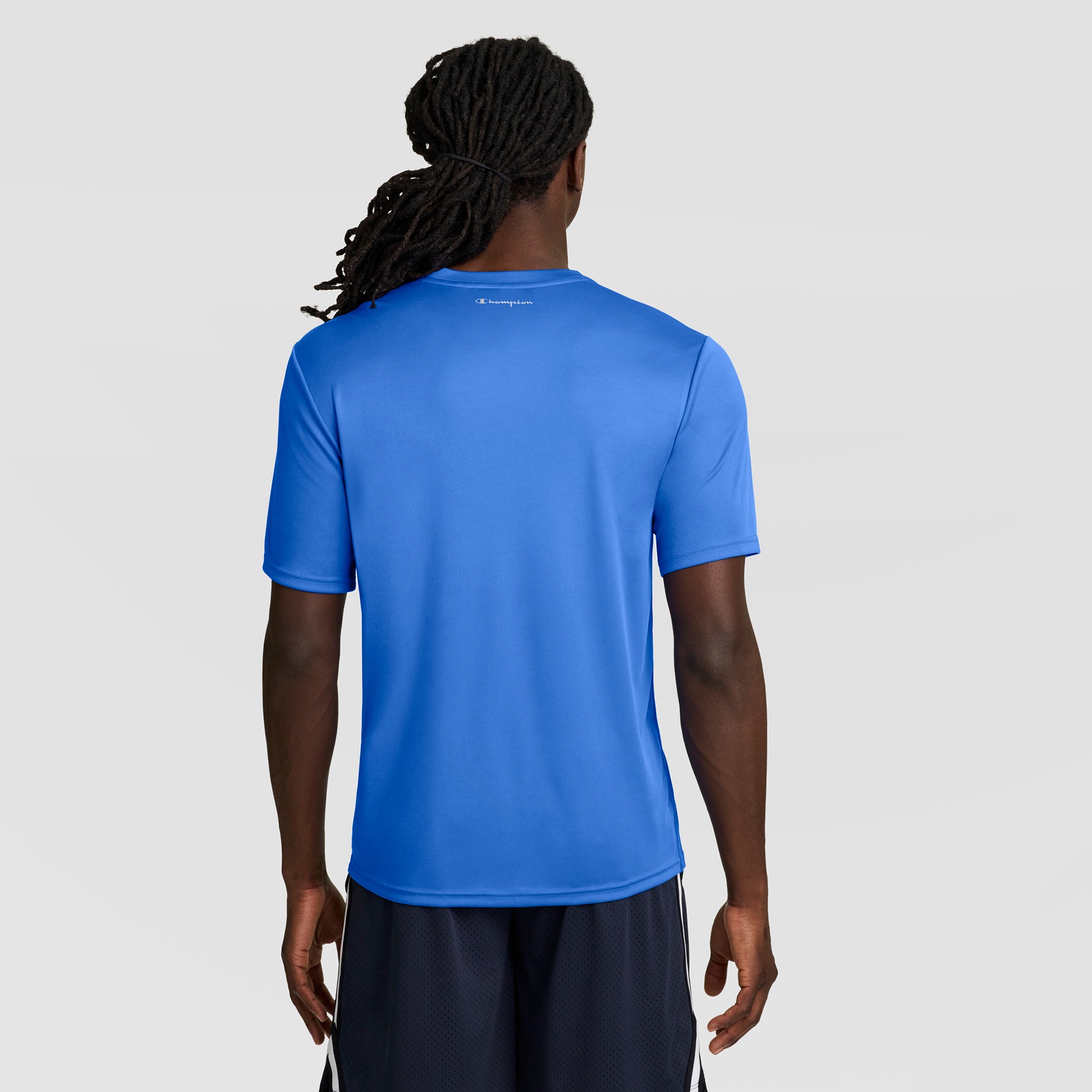 Champion Sport T-Shirt Reflective C Logo tee-shirt homme Nebulas Blue bleu