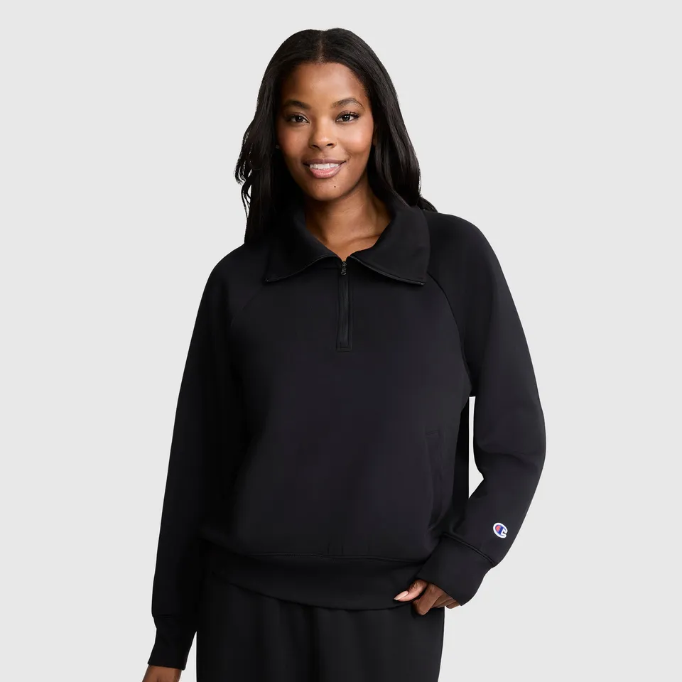 Champion Quarter-Zip Pullover sweat noir
