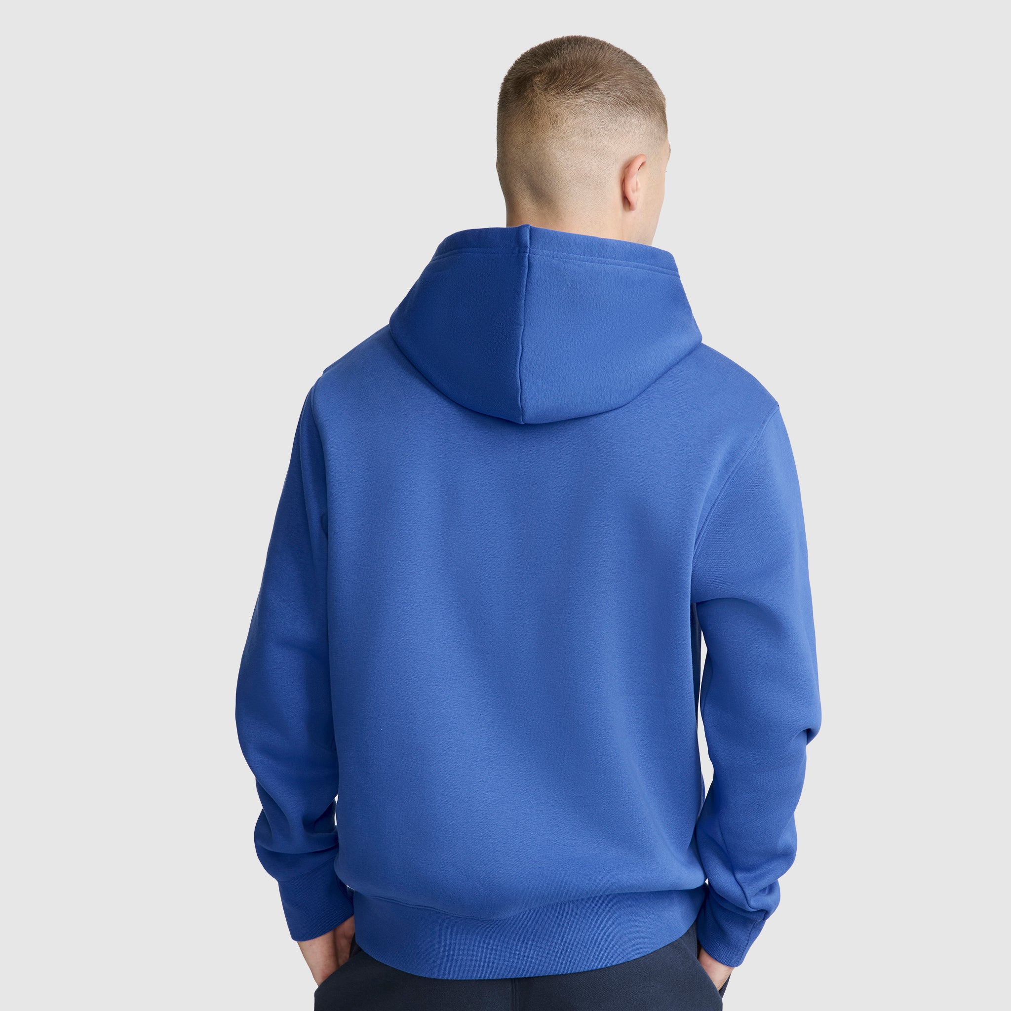 Champion Powerblend C Logo sweat à capuche bleu vif classique