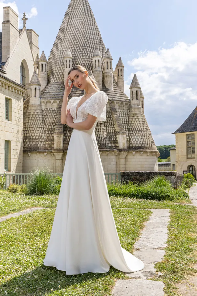 Le Jour de Notre Oui ÉRYNE robe de mariée organza bohème