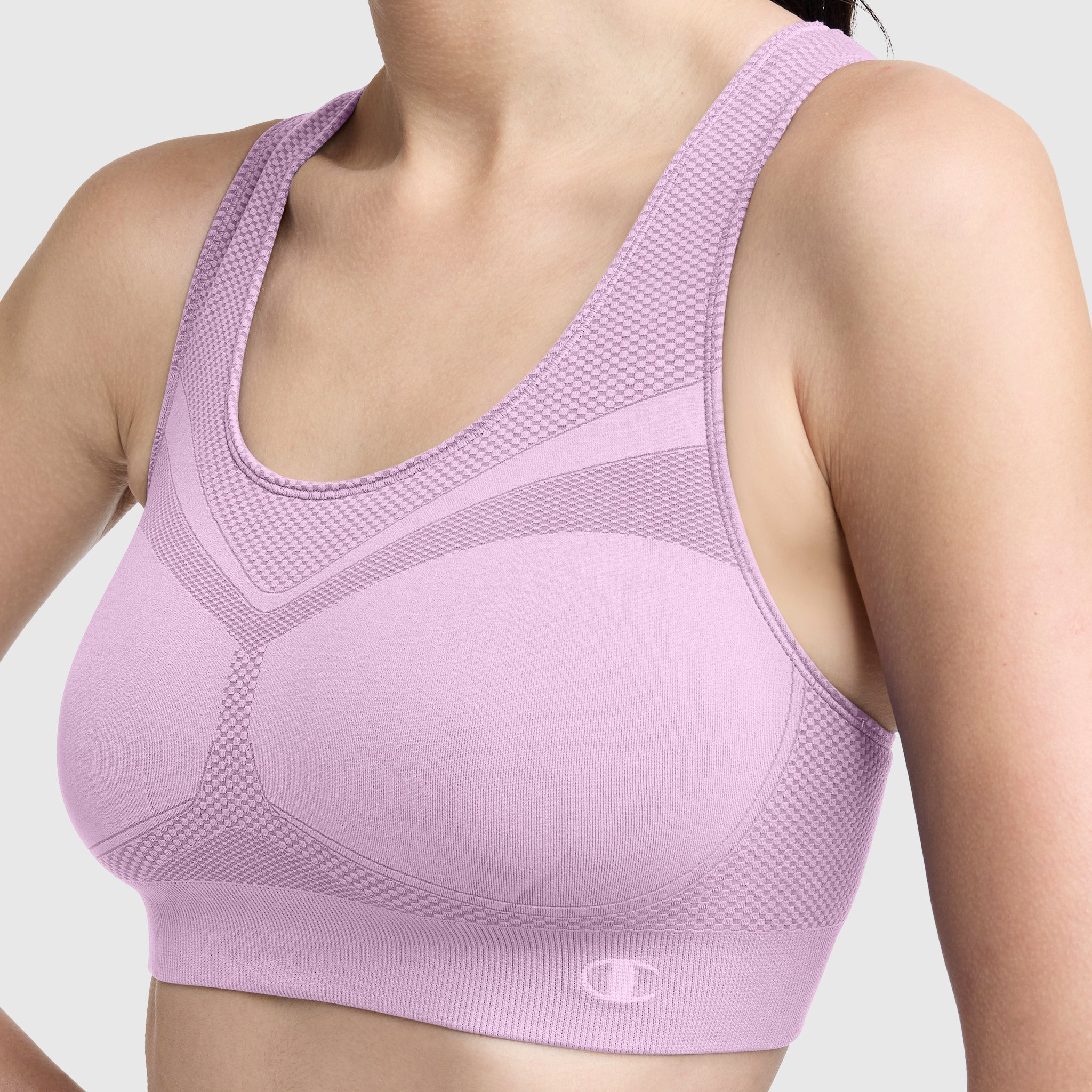 Champion Seamless Racerback Brassière de sport Smoky Grape respirante