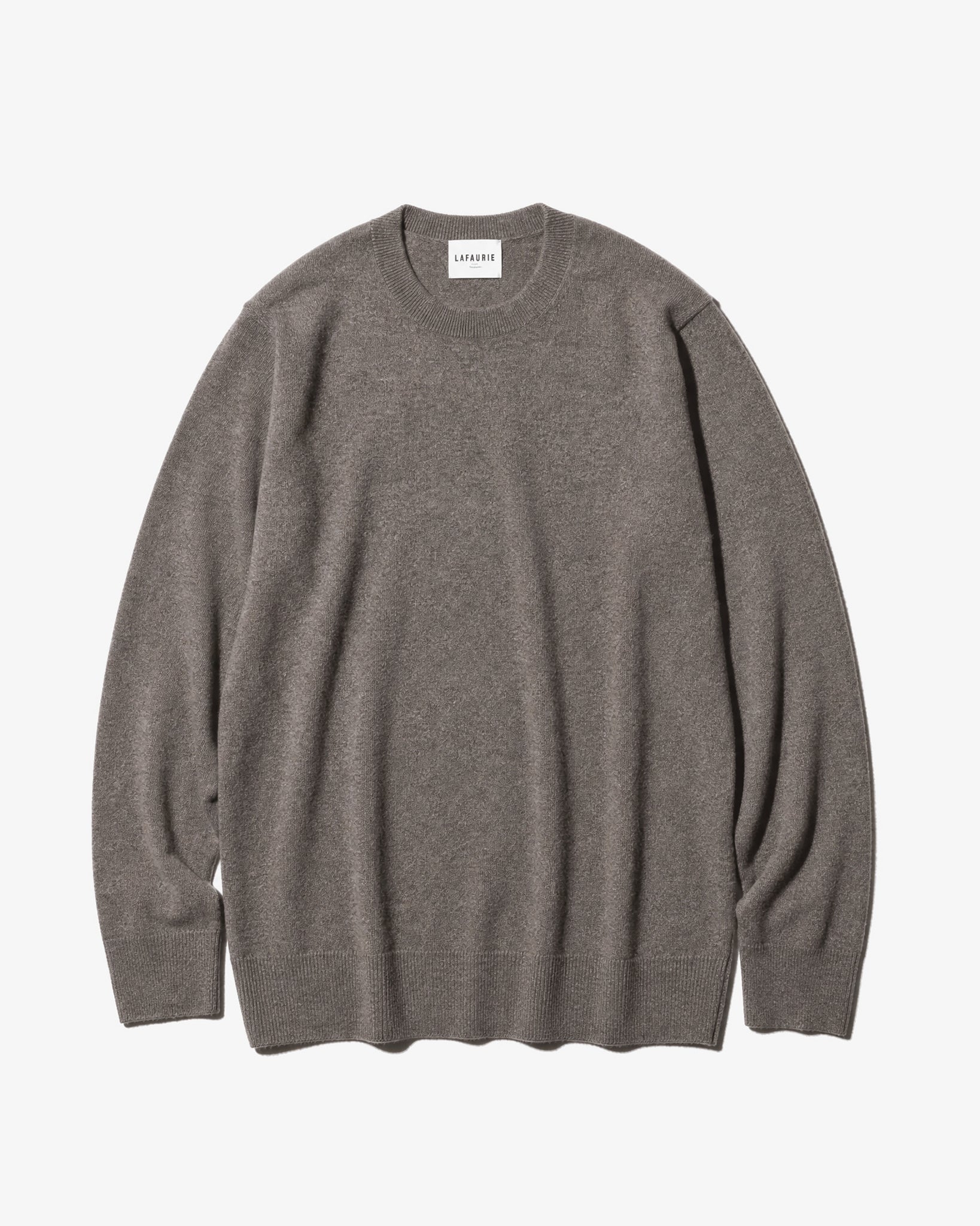 LAFAURIE GUSTAVO pull gris souris laine col rond