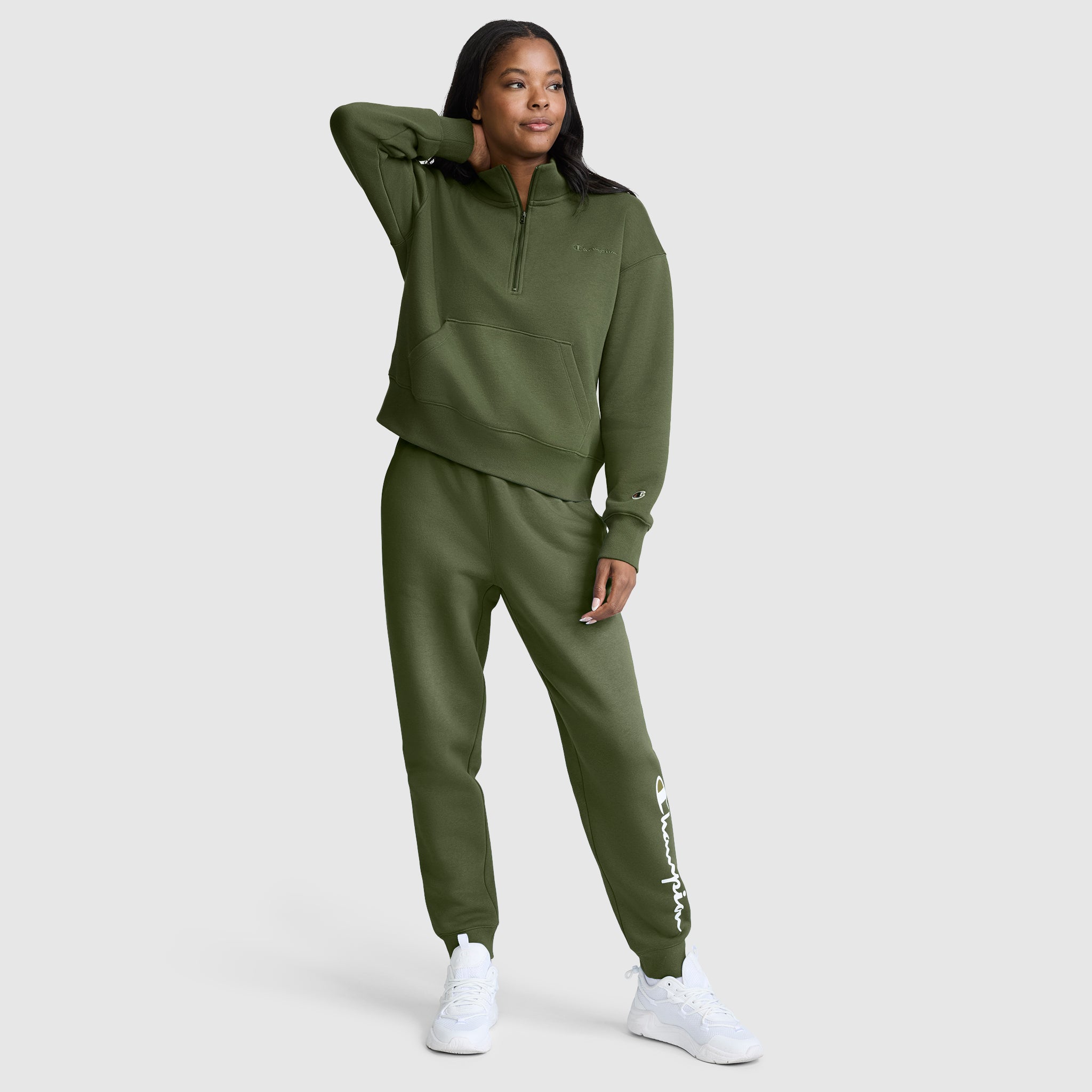 Champion Powerblend Joggers Classic Script jogging Chive vert