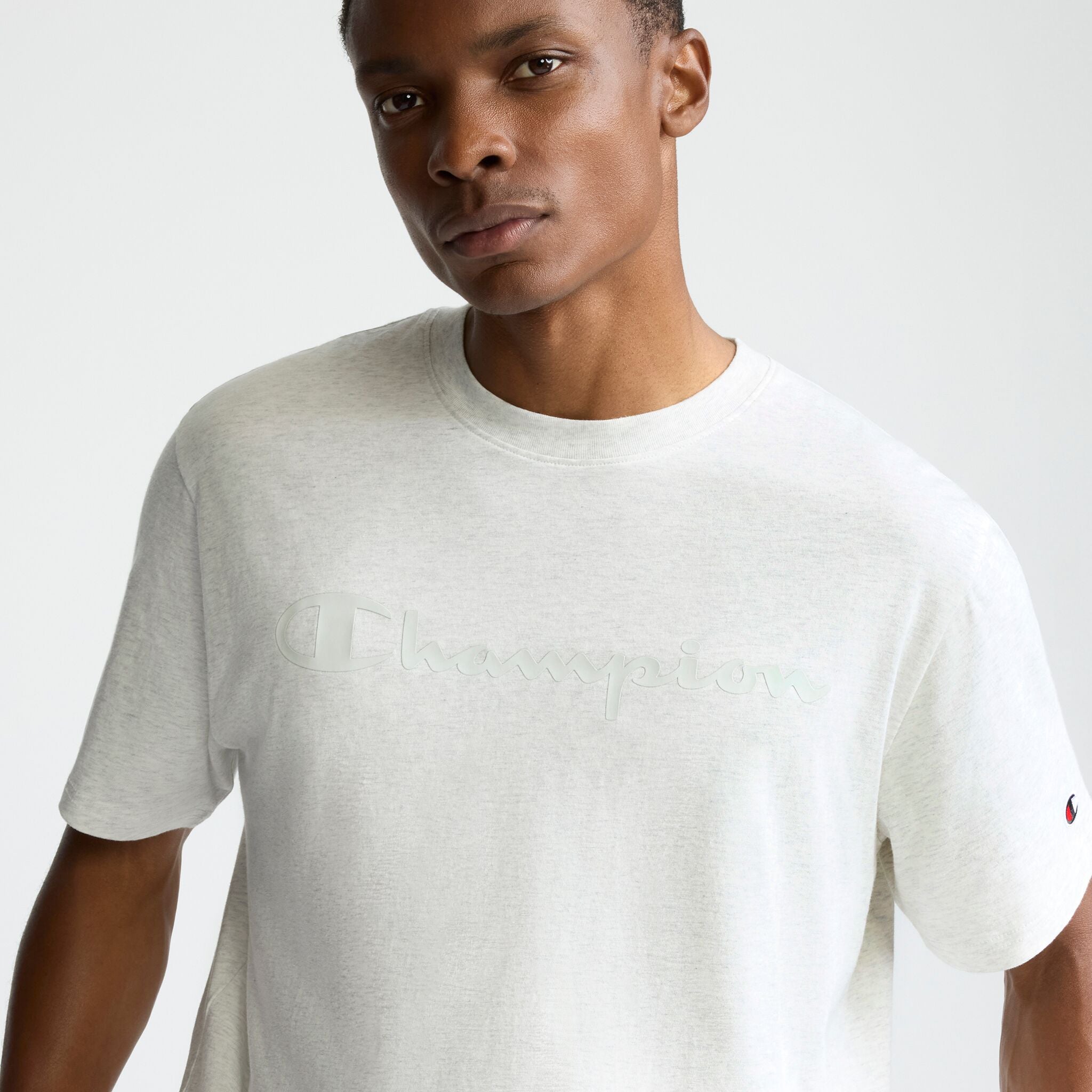 Champion Classic Graphic T-shirt homme gris chiné coton