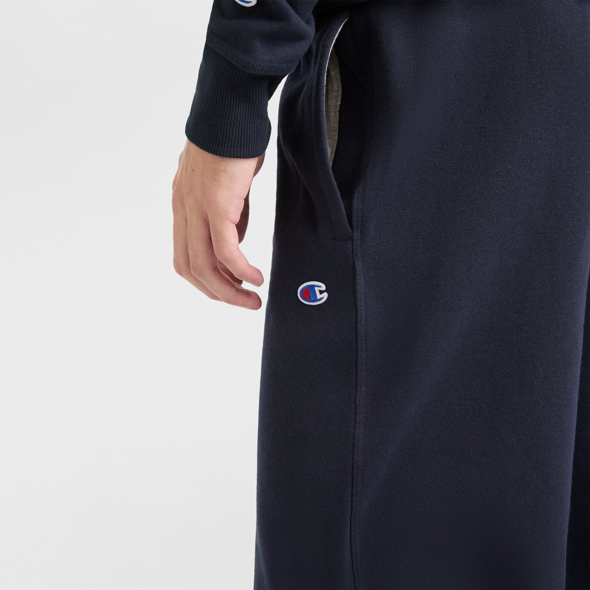 Champion Powerblend Open Hem C Logo sweatpants jogging marine molleton