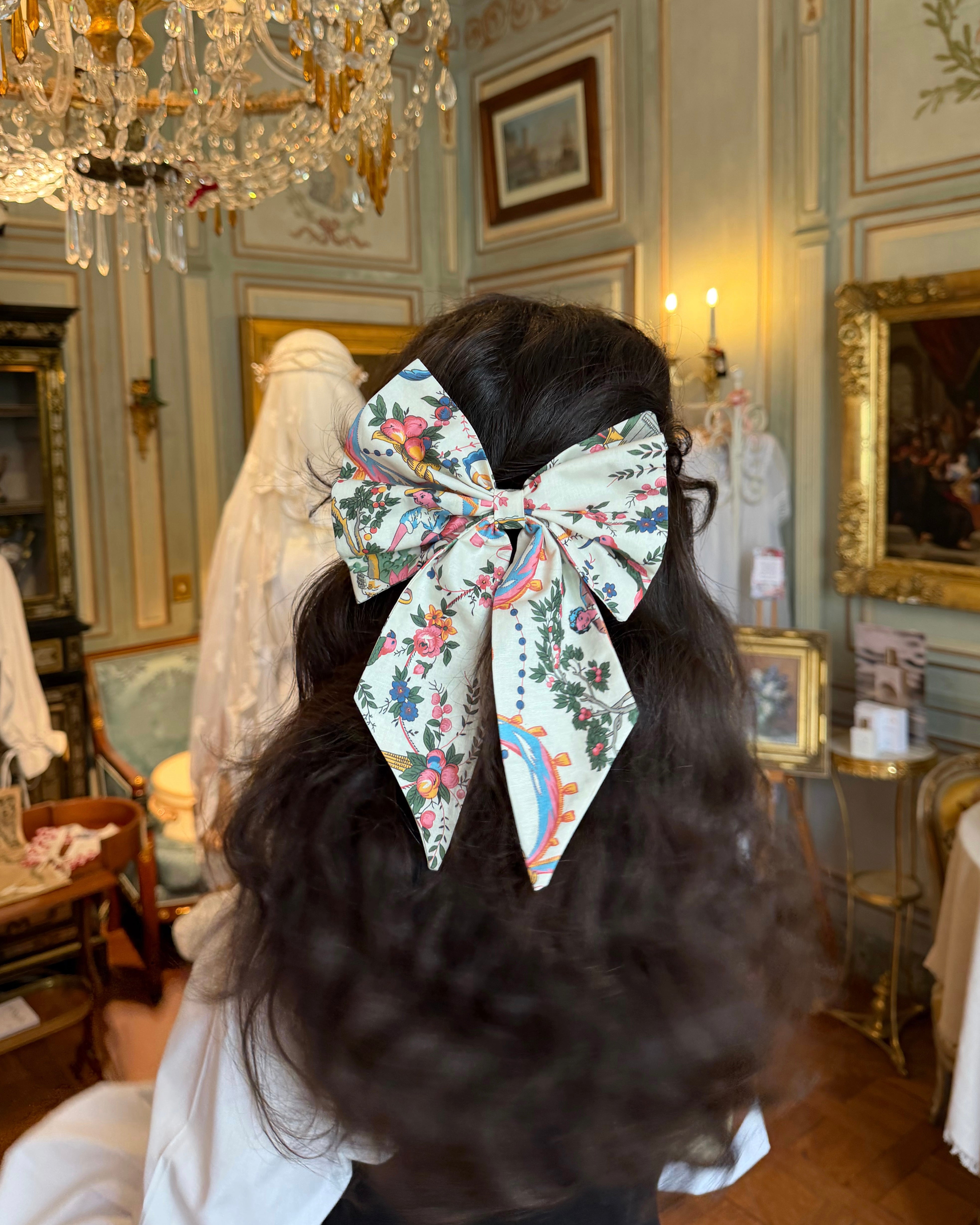 Solène Gisèle Signature Vincennes nœud coton toile Jouy 15x20