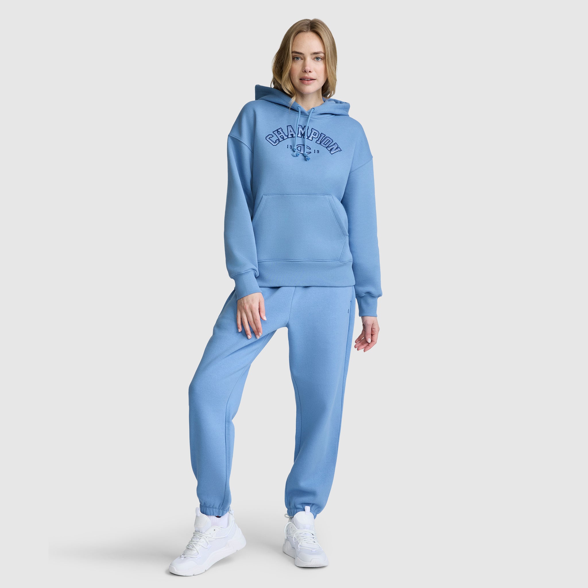 Champion Fleece Hoodie Satin Applique sweat à capuche Riviera