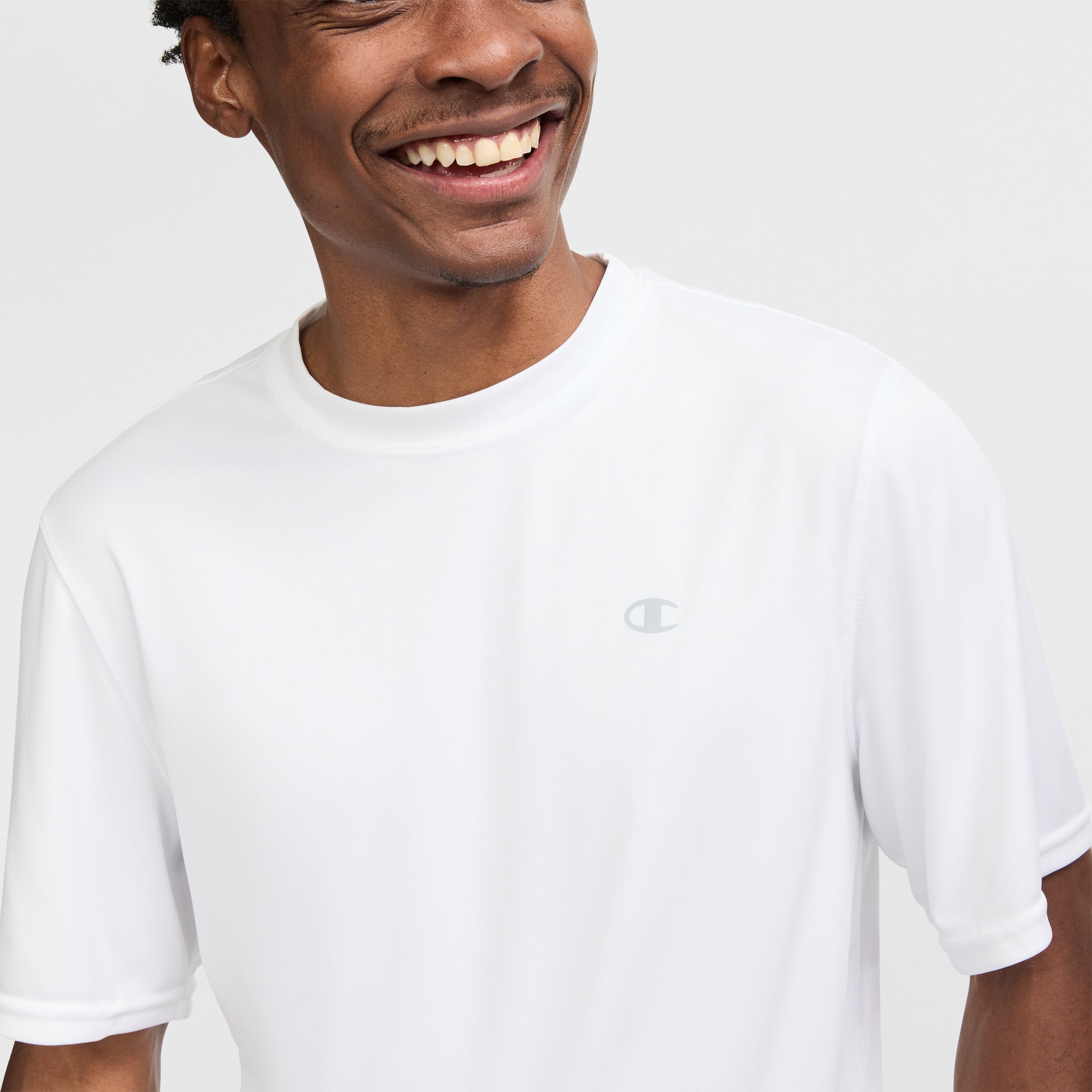 Champion Sport T-Shirt Reflective C Logo tee-shirt homme Bright White blanc