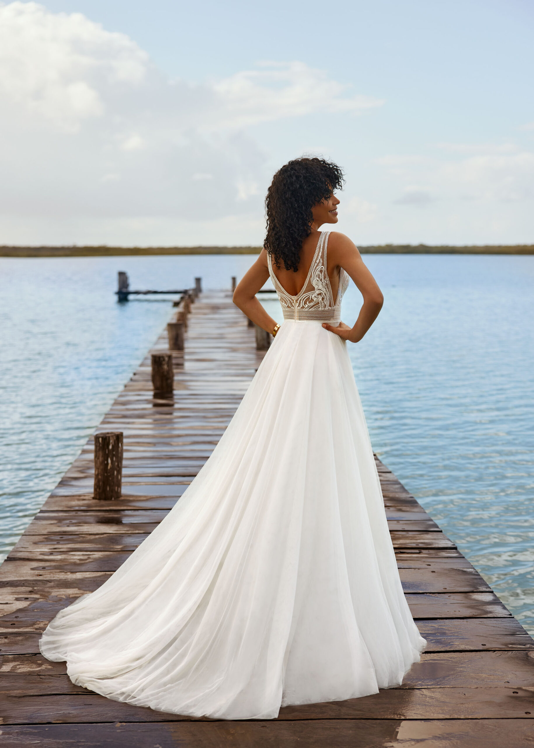 Hervé Paris Vintage Collection Tavernay robe de mariée ivoire dentelle