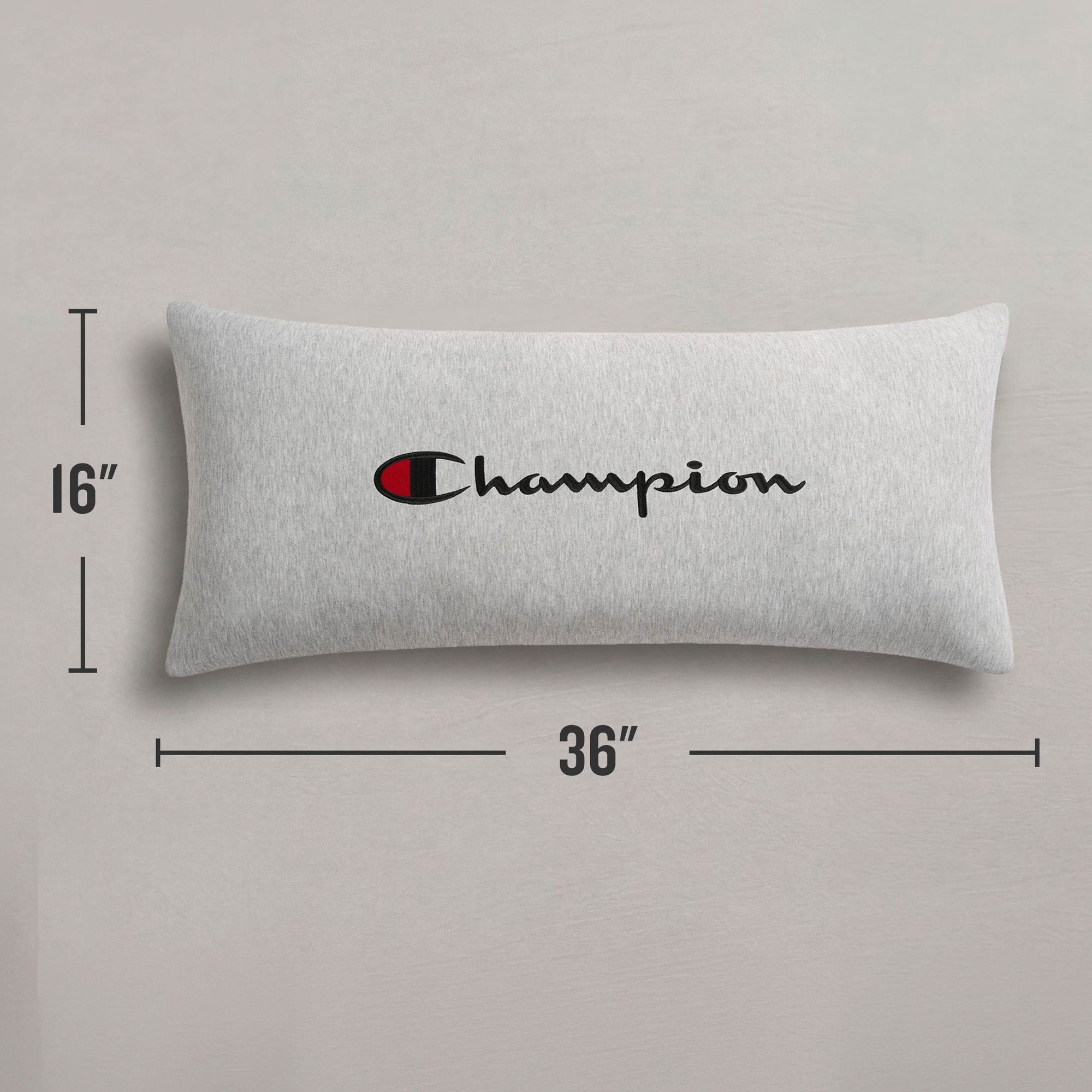 Champion Jersey traversin gris 40x91 cm polyester