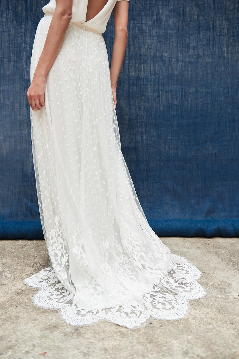 Maison Floret Prêt-à-marier Warren jupe tulle plumetis