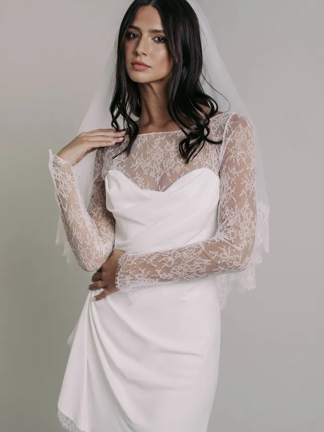 Rime Arodaky Bridal Glow robe courte dentelle Chantilly
