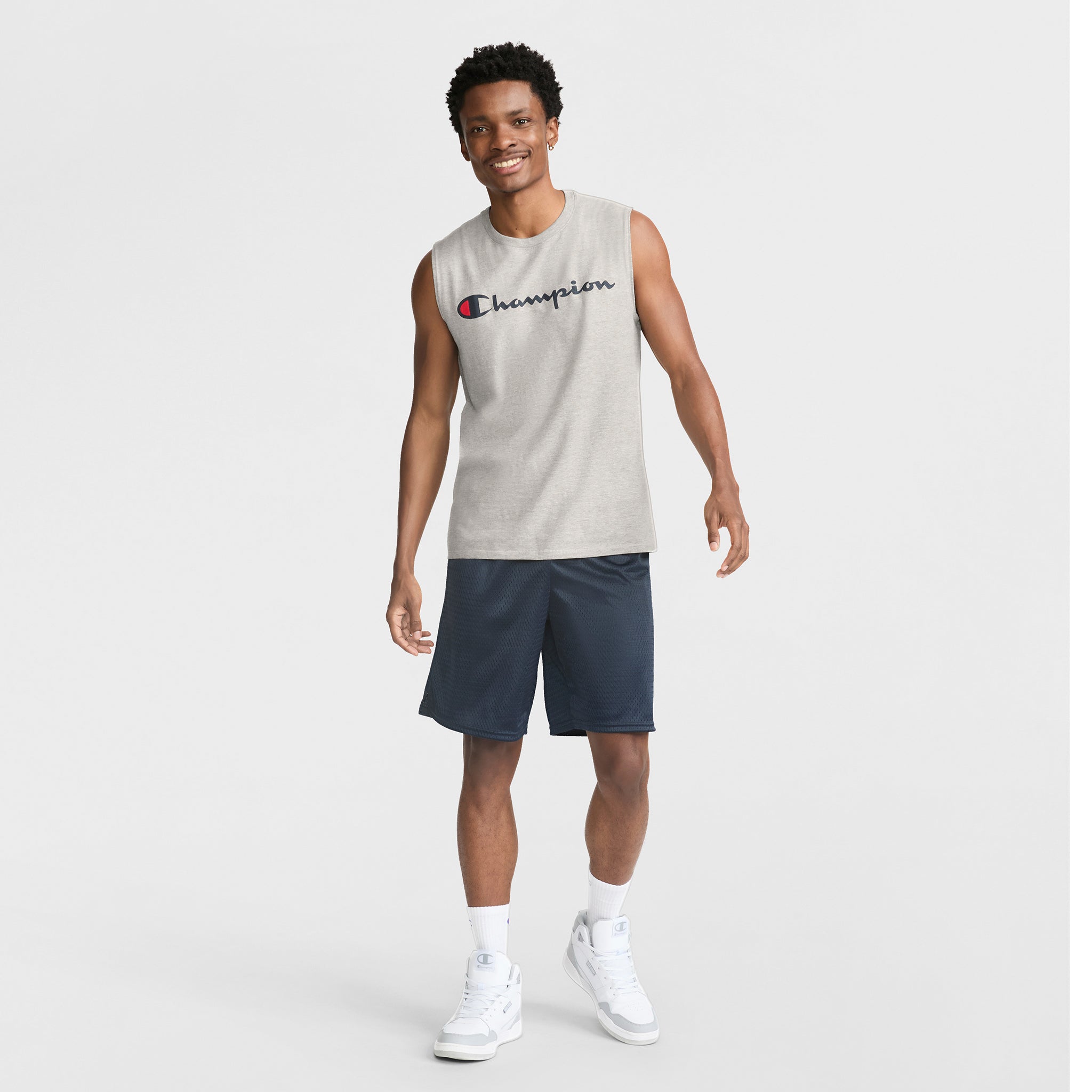 Champion 9" Classic Mesh Shorts C Logo short mesh marine 9 pouces