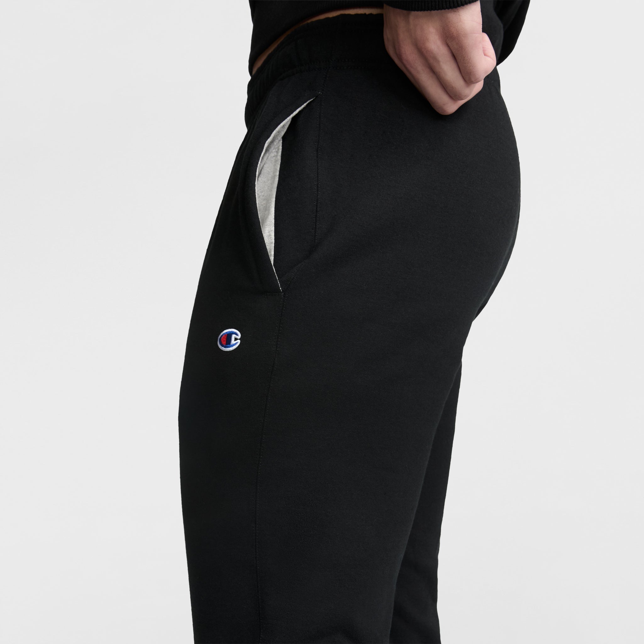 Champion Powerblend Script Logo jogging homme noir coton