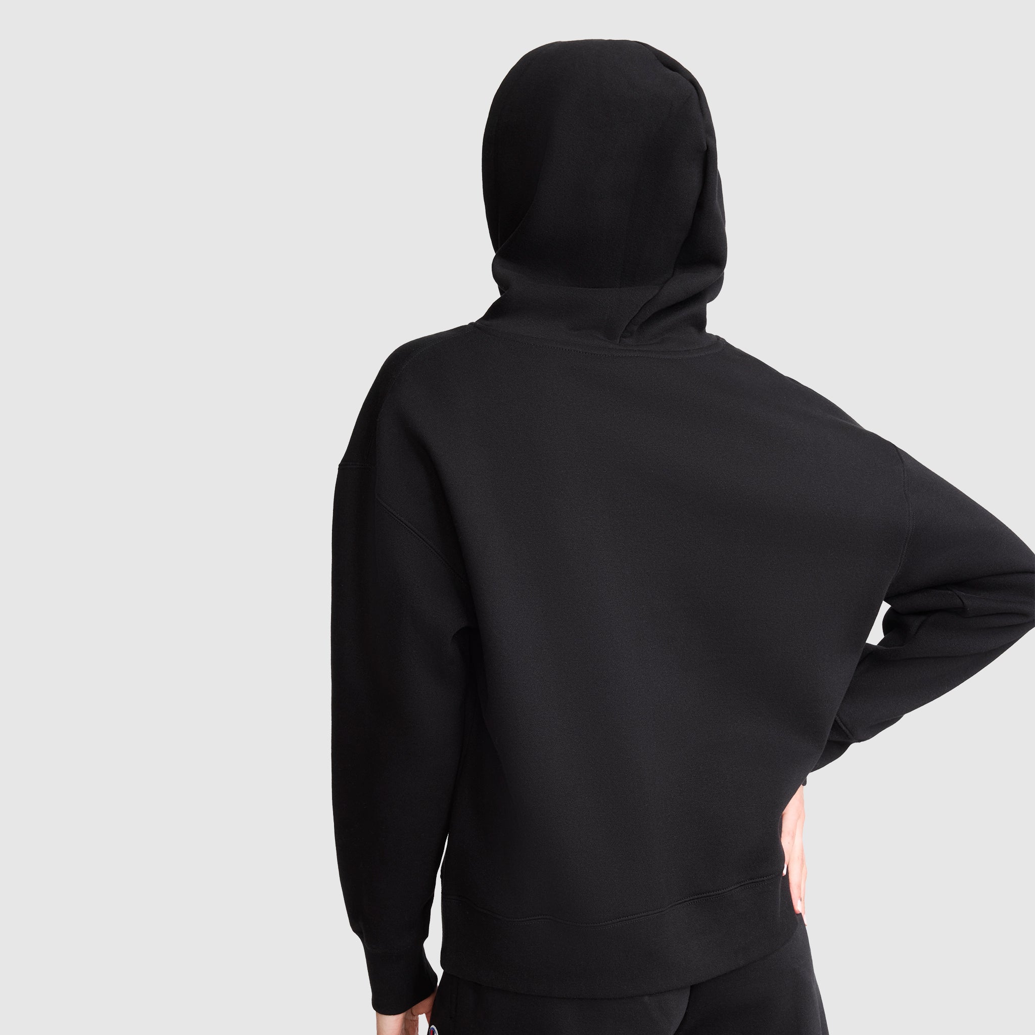 Champion Powerblend Freshman hoodie femme noir molleton