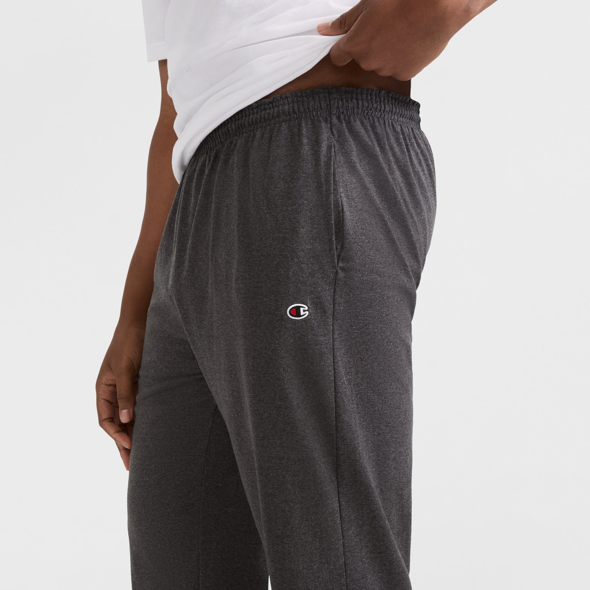 Champion Pants Pantalon Lounge Gris Chiné Coton Big Tall