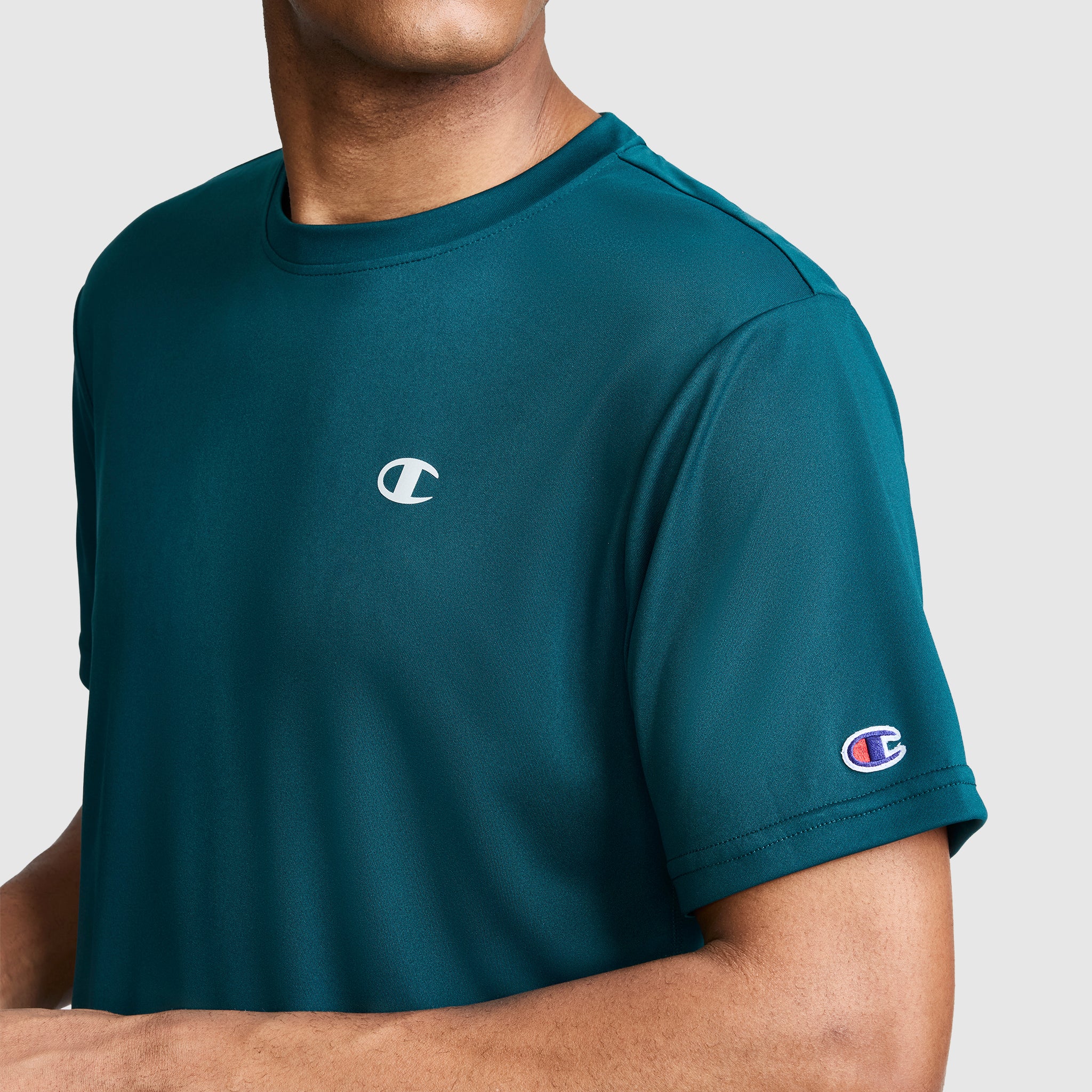 Champion Sport T-Shirt Reflective C Logo Deep Teal homme