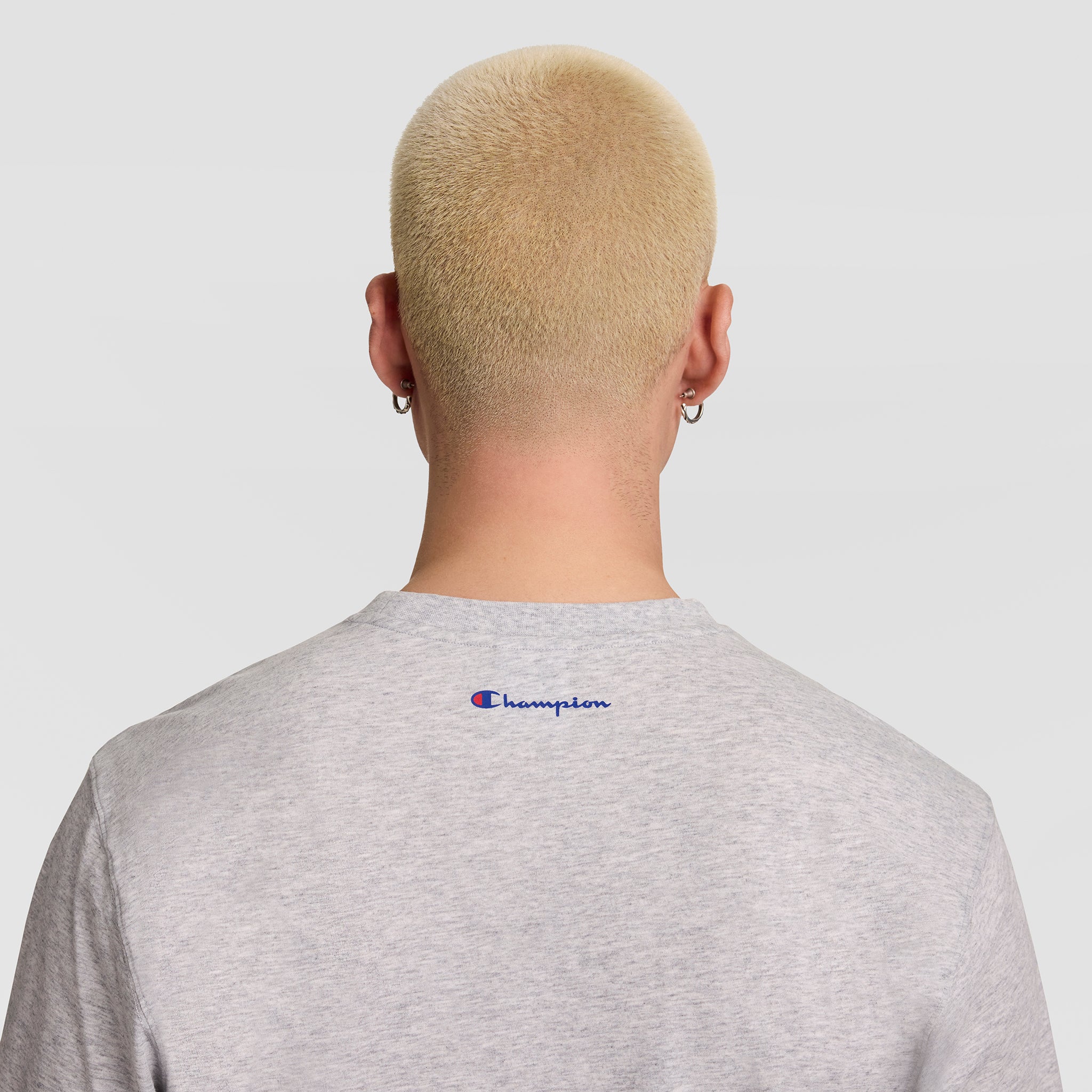 Champion USA T-Shirt Gris Oxford Grey Heather
