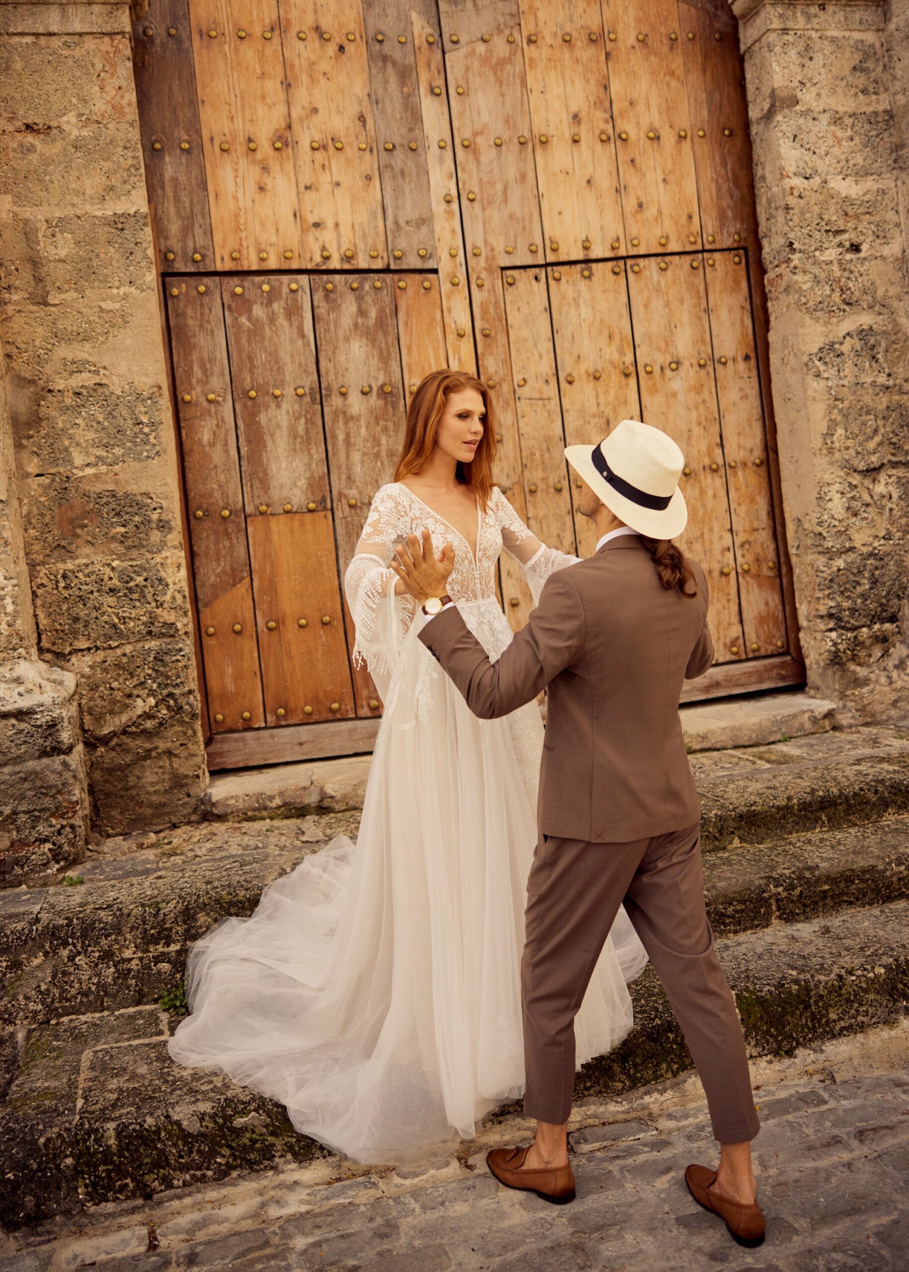 Hervé Paris Libre Lola robe de mariée ivoire légère