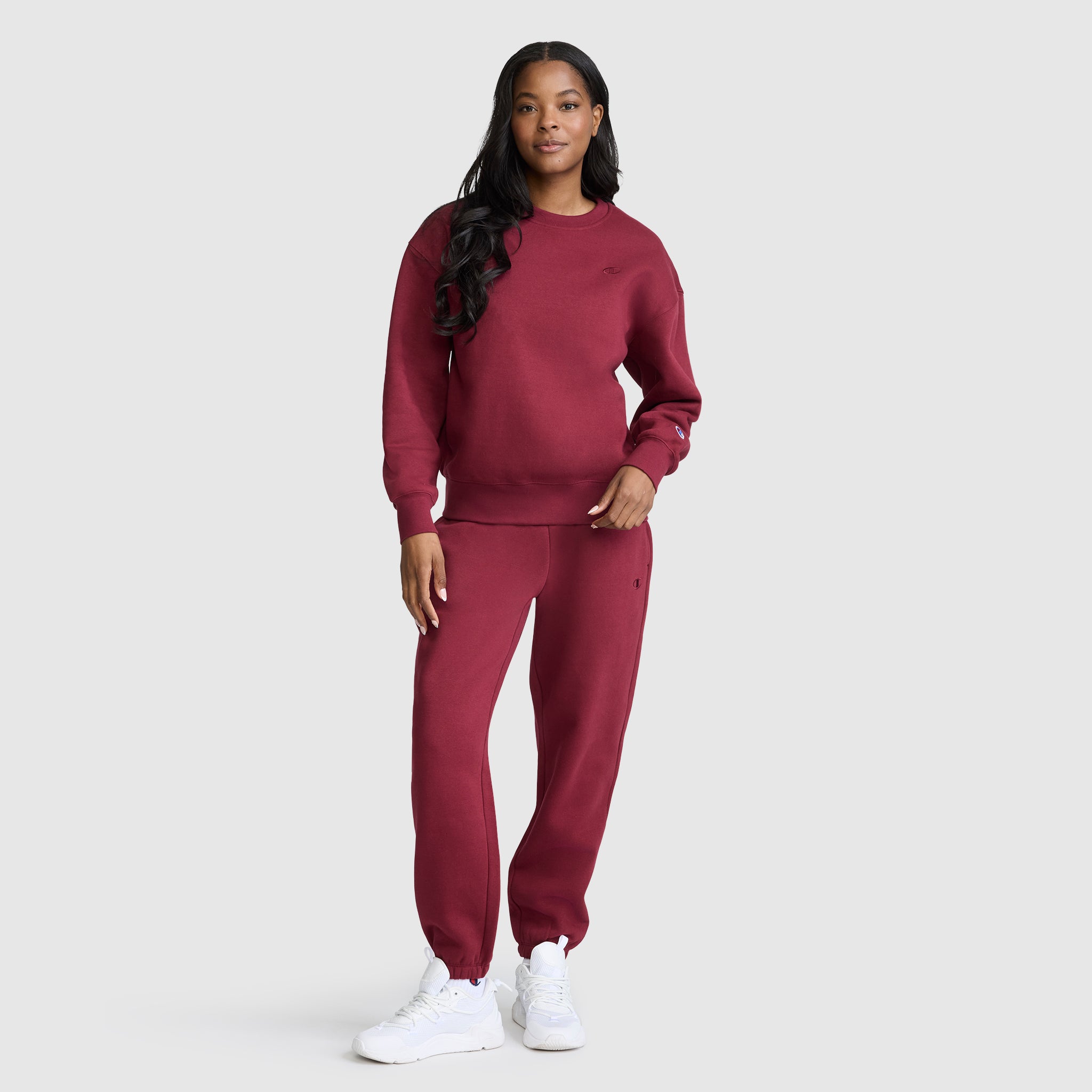 Champion Powerblend Sweat Col Rond Cabernet Small C Femme