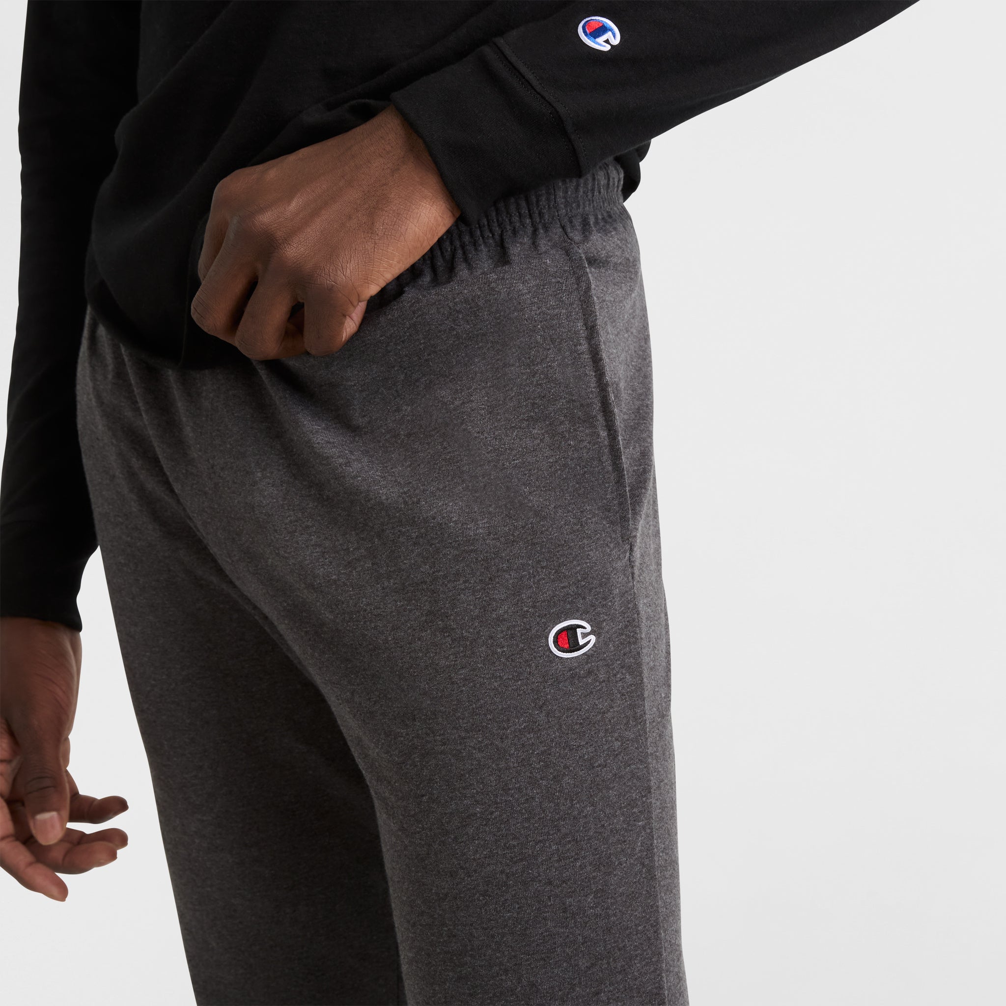 Champion Lightweight Lounge Joggers C Logo jogging gris Granite Grey