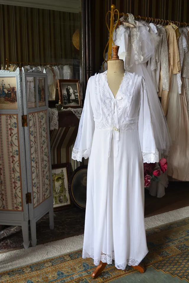 Solène Gisèle Ensemble Dentelle à Fleurs vintage nuisette