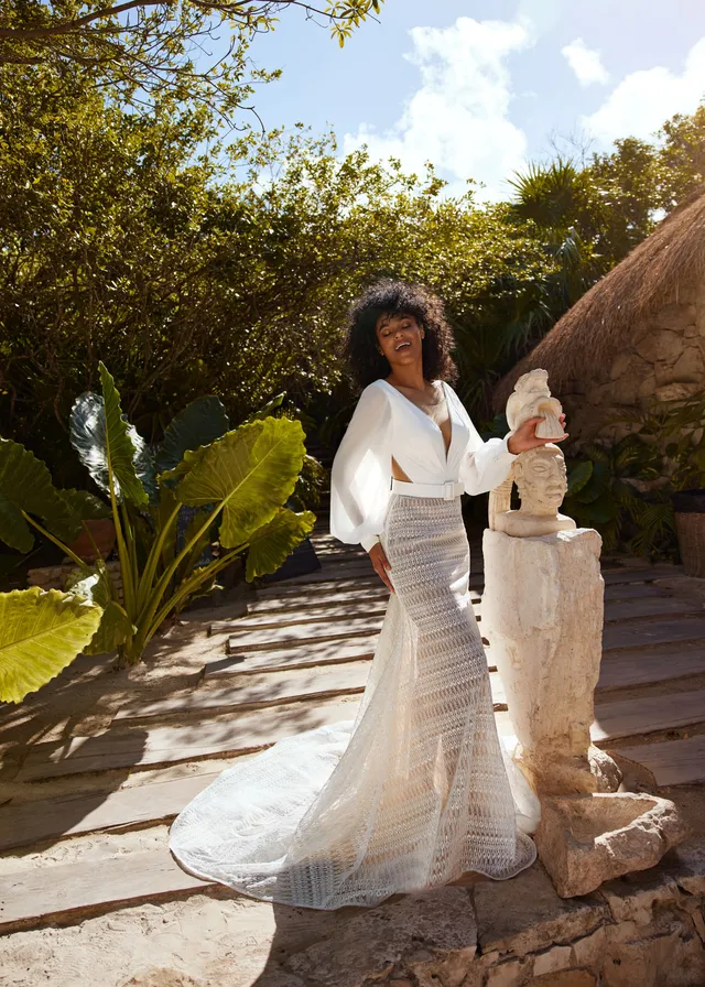 Hervé Paris Mystical Bellini robe de mariée longue
