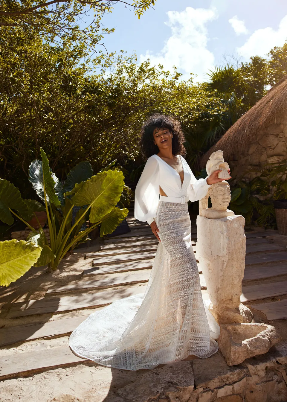 Hervé Paris Mystical Bellini robe de mariée longue