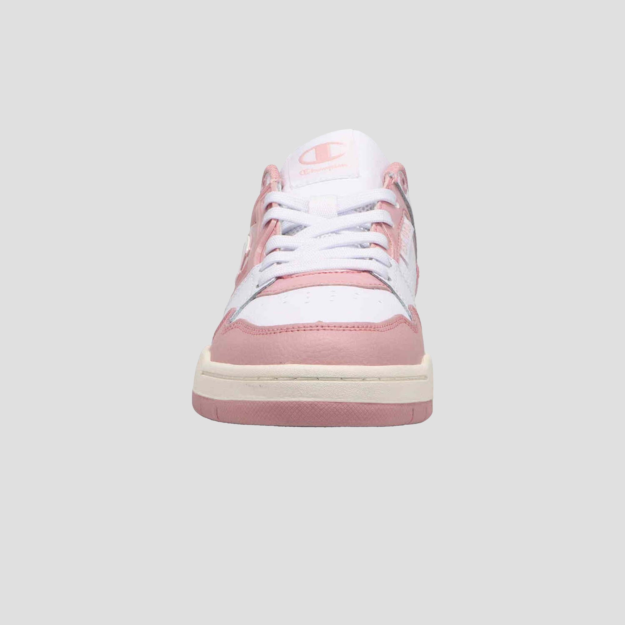 Champion 5-on-5 Low Baskets Femme White/Wow Pink Basses