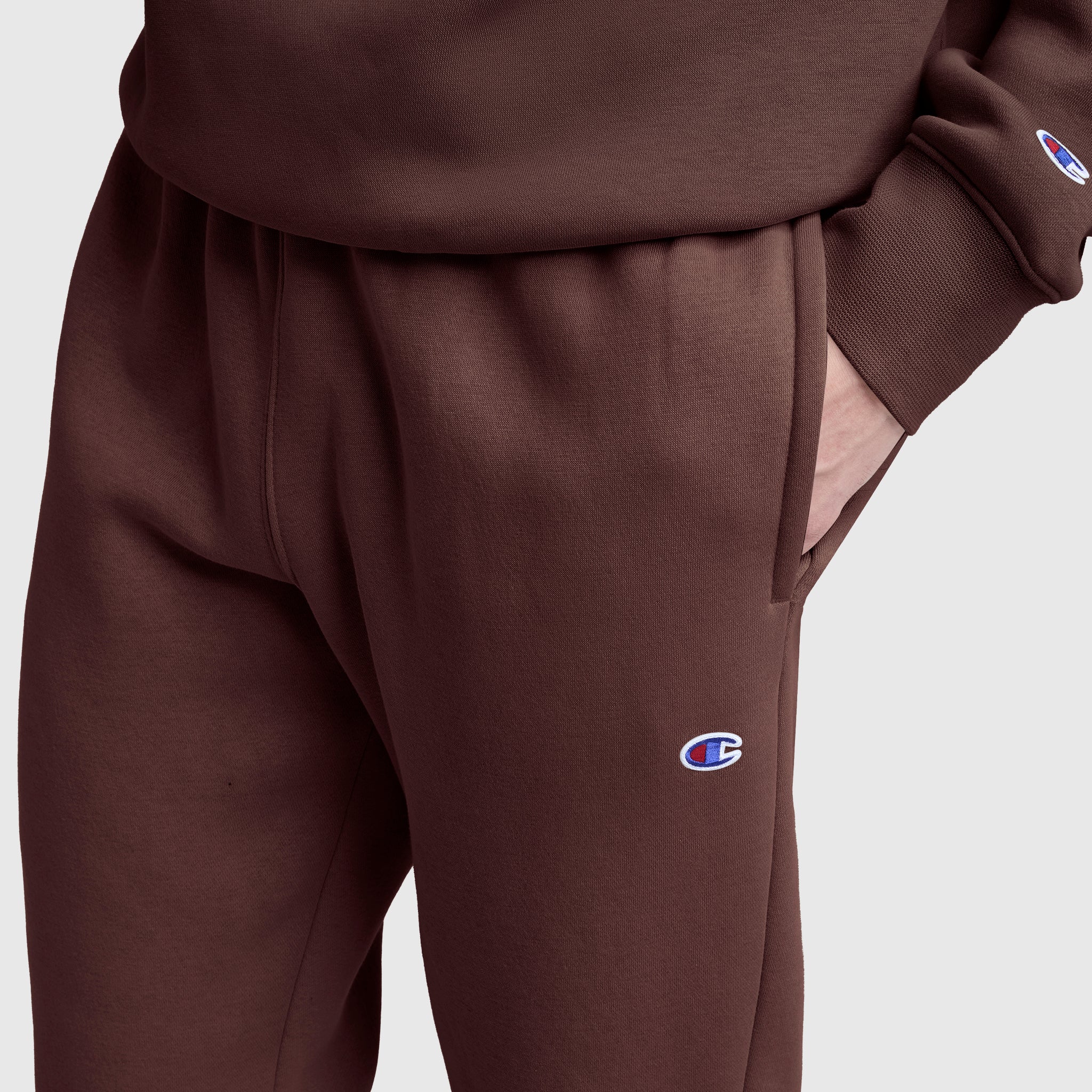 Champion Powerblend jogging homme Bitter Chocolate molleton