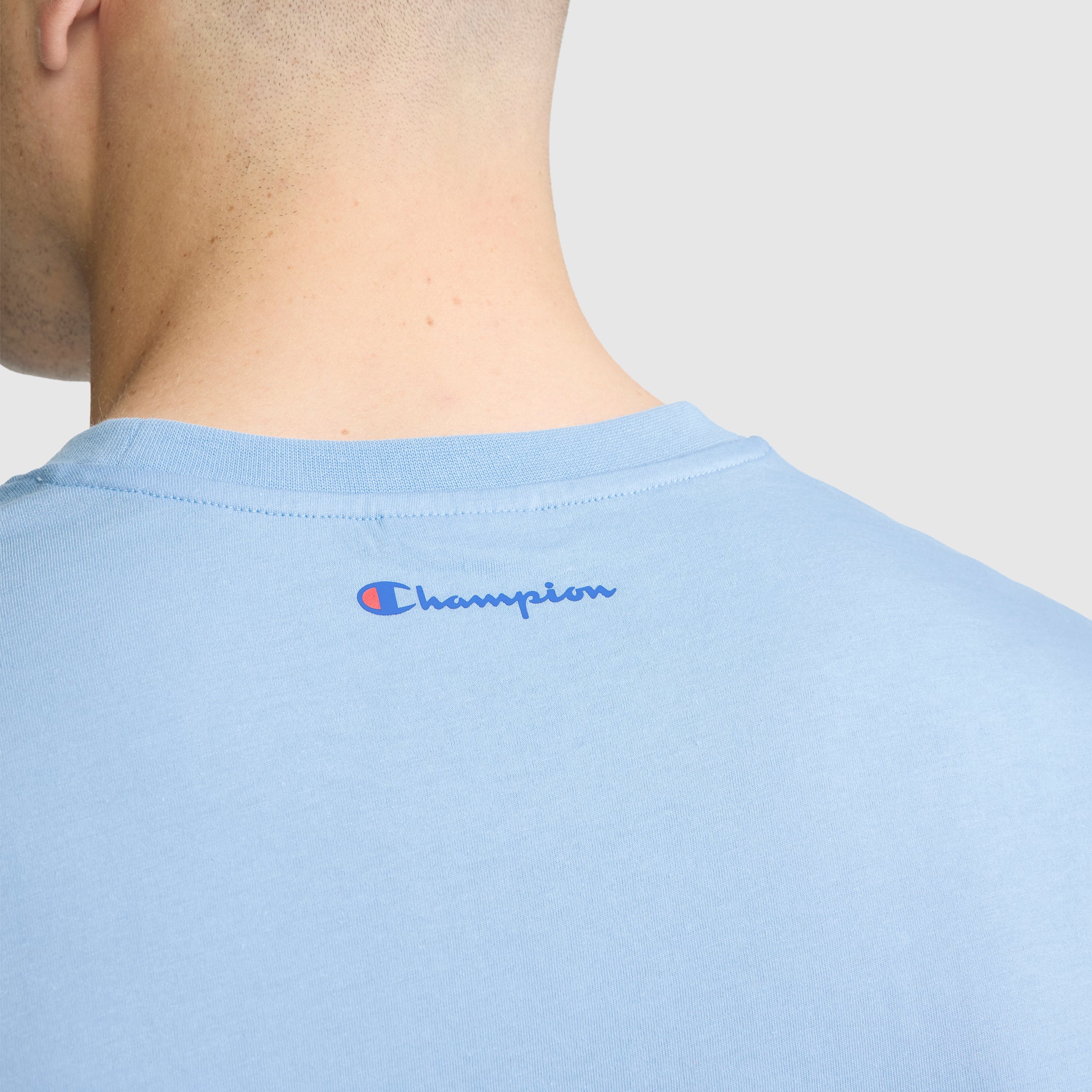 Champion USA T-Shirt Bleu Placid Blue