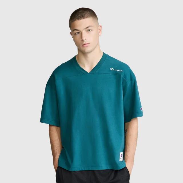 Champion Boxy T-Shirt coton manches courtes Deep Teal