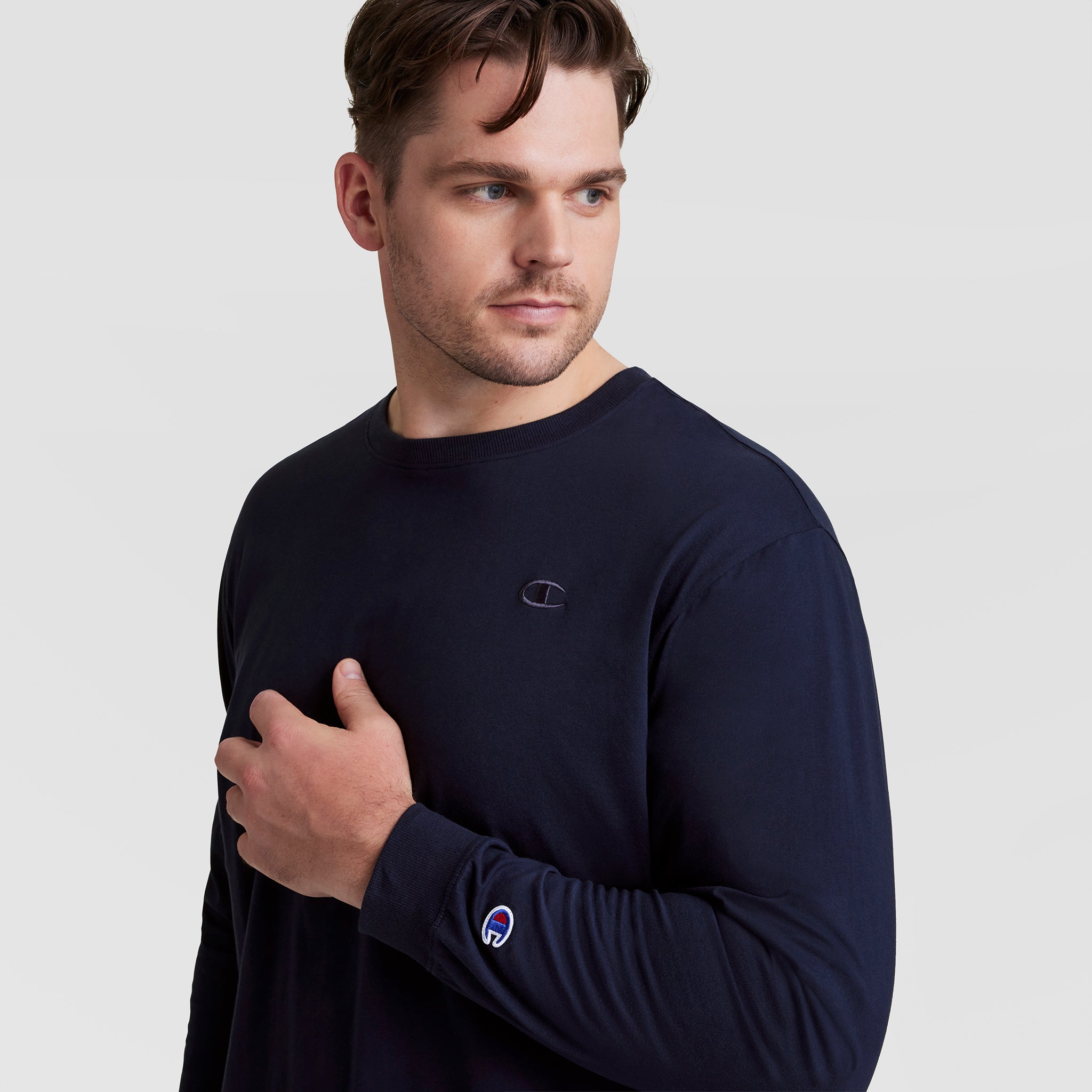 Champion Classic T-Shirt manches longues Deep Navy coton