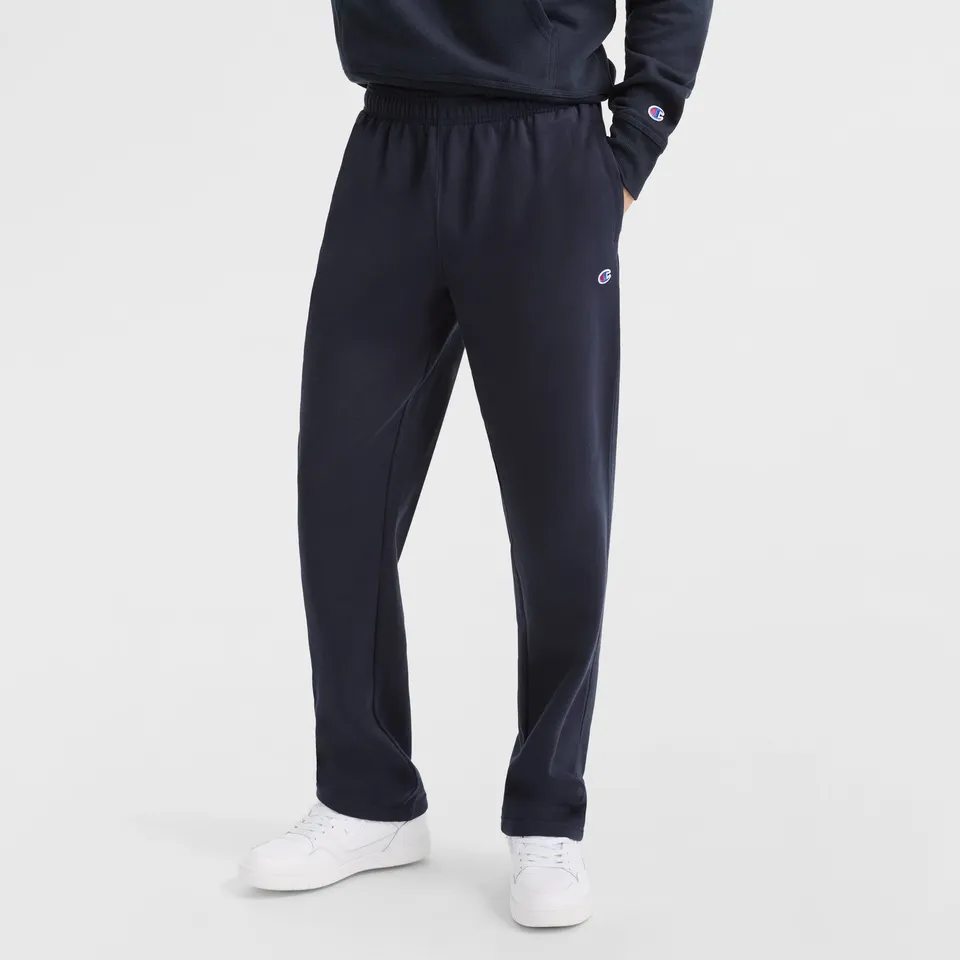 Champion Powerblend Open Hem C Logo sweatpants jogging marine molleton