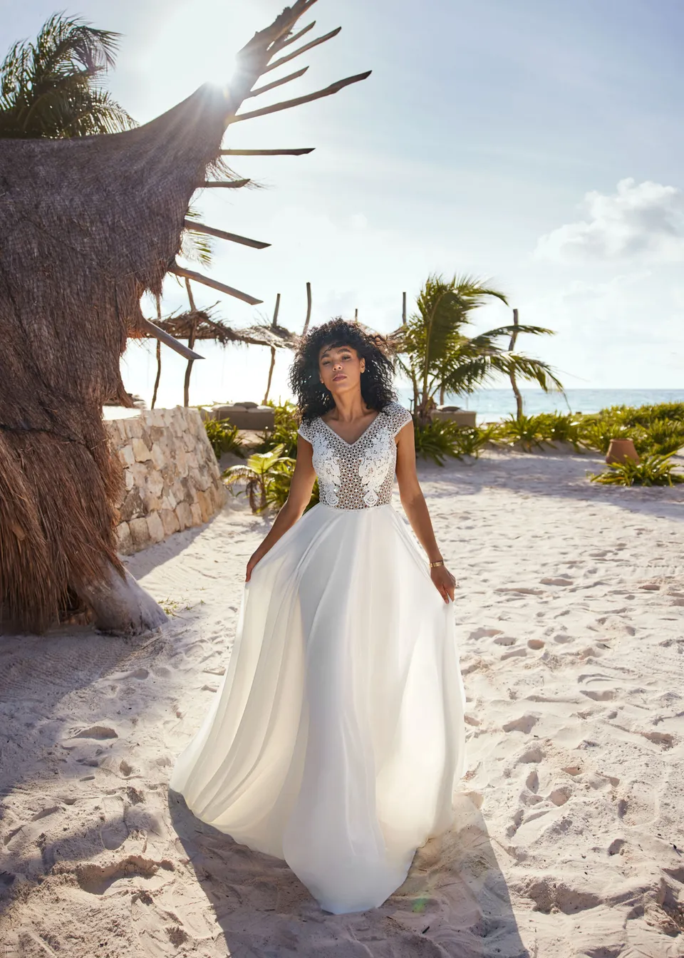 Hervé Paris Mystical Bodhi robe de mariée blanche longue