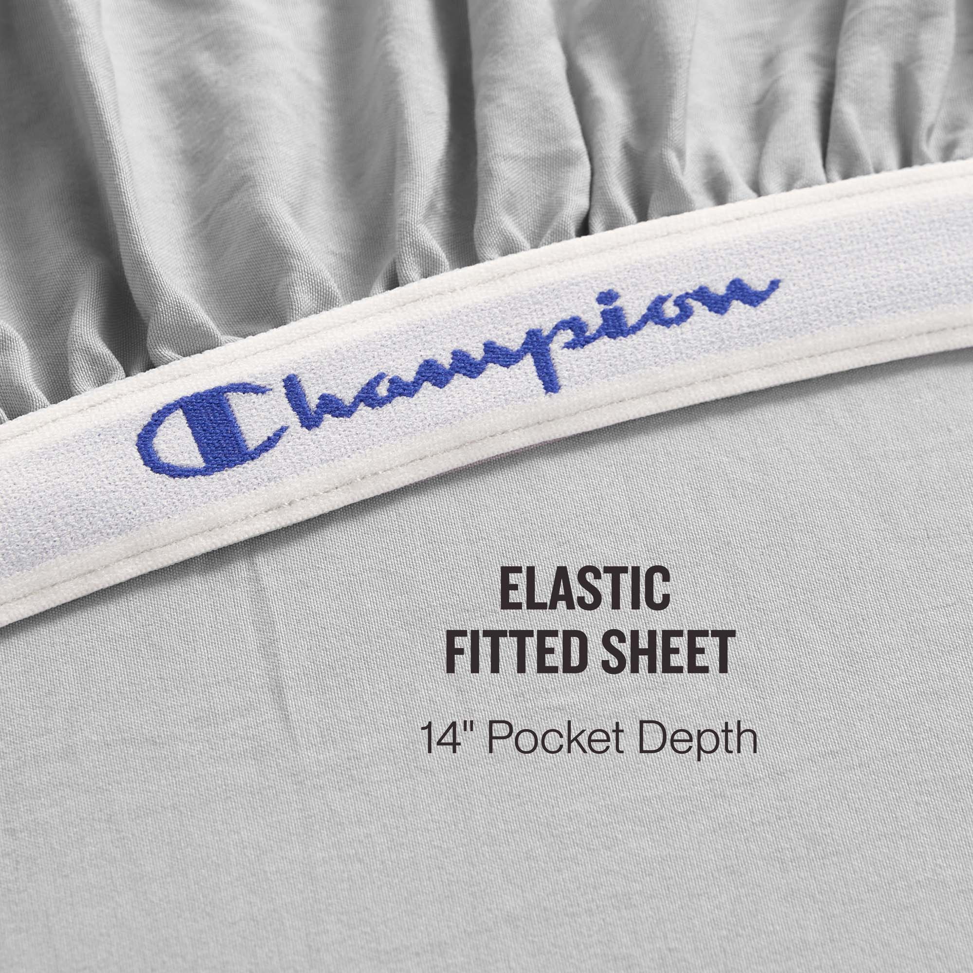 Champion Room Decor Parure de lit microfibre gris Queen