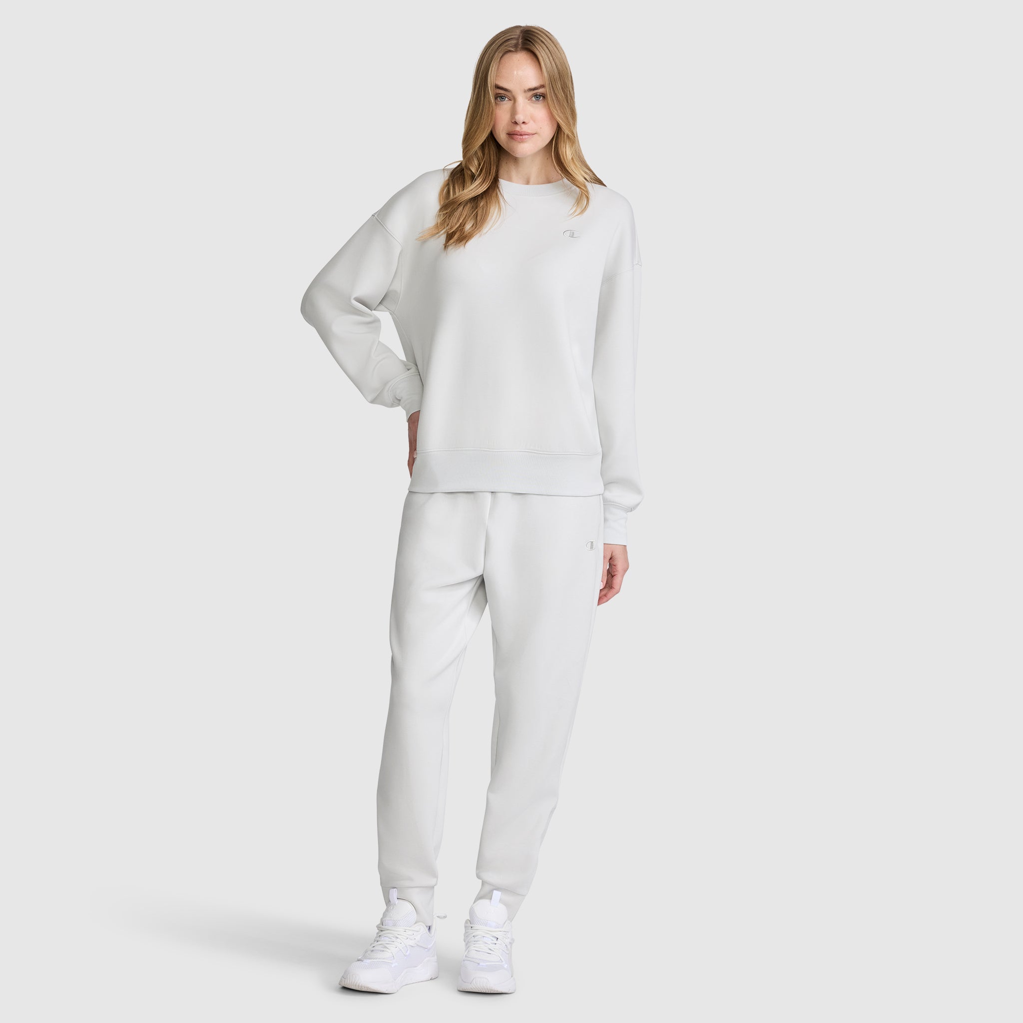 Champion Crewneck Pullover sweat femme bleu dawn blue