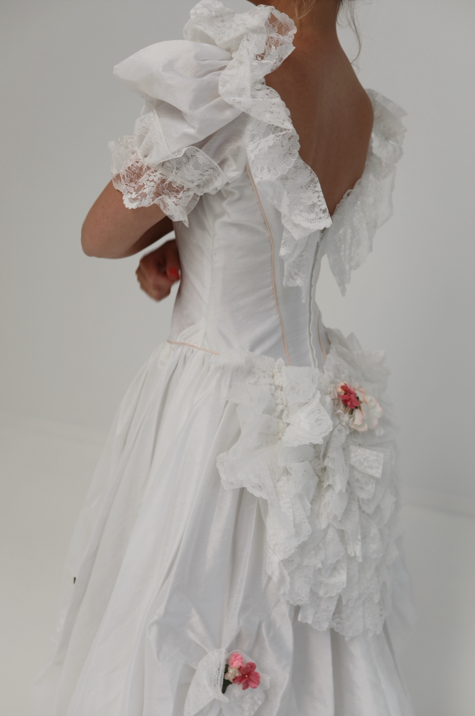Solène Gisèle La mariée robe Adèle blanc corset fleurs