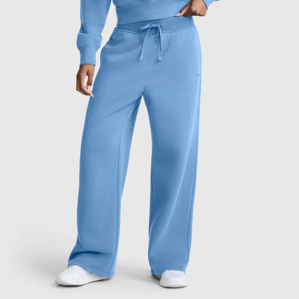 Champion Wide Leg Fleece Sweatpants pantalon bleu large
