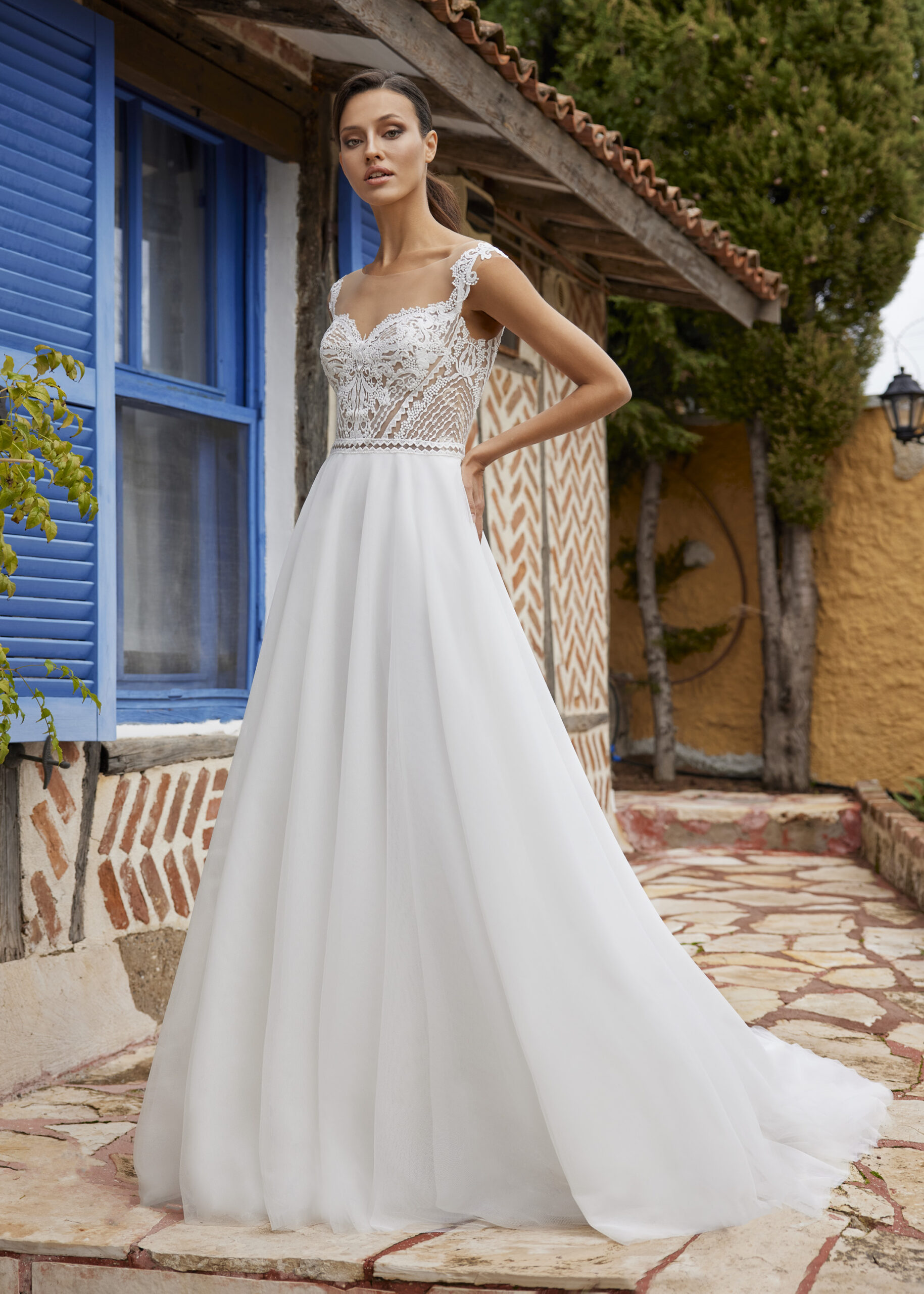 Hervé Paris My Freedom Amelie robe de mariée satin fluide