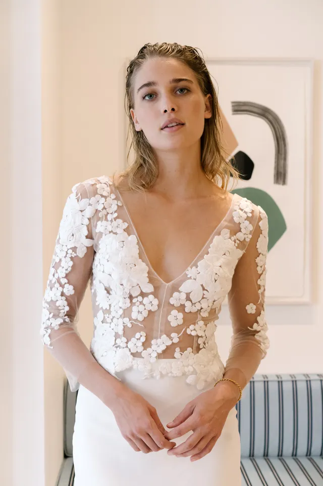 Maison Floret Oliver top tulle fin broderies italiennes
